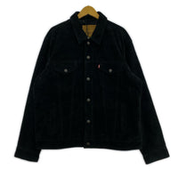 ジャケット Levi's LEATHER COLLECTION HIGHLAND SUEDE TRUCKER JACKET L ブラック L ブラック