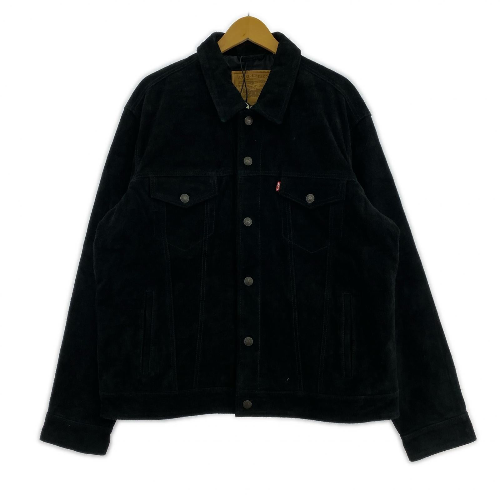 ジャケット Levi's LEATHER COLLECTION HIGHLAND SUEDE TRUCKER JACKET L ブラック L ブラック