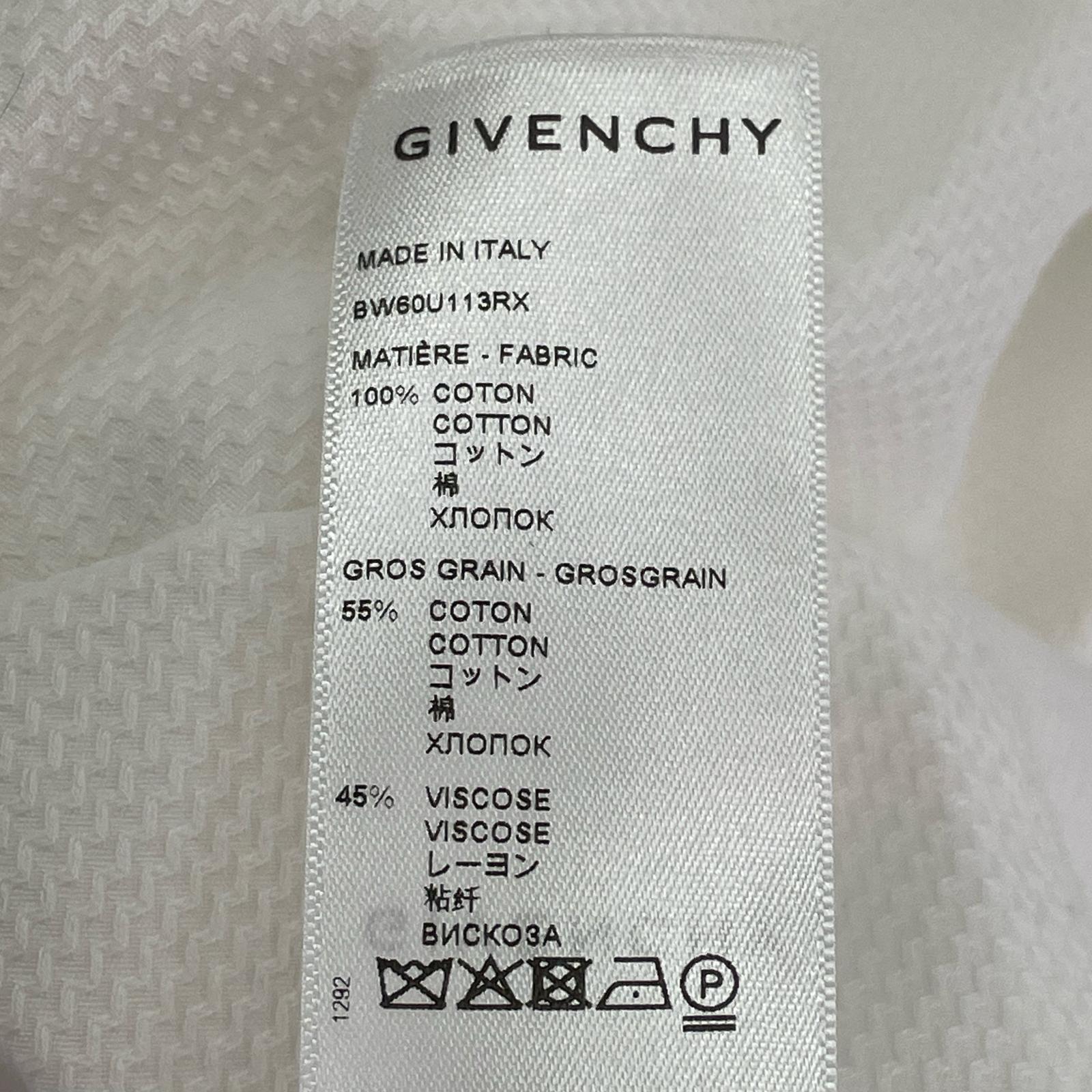 長袖シャツ GIVENCHY シャツ ホワイト 34 BW60U113RX ホワイト