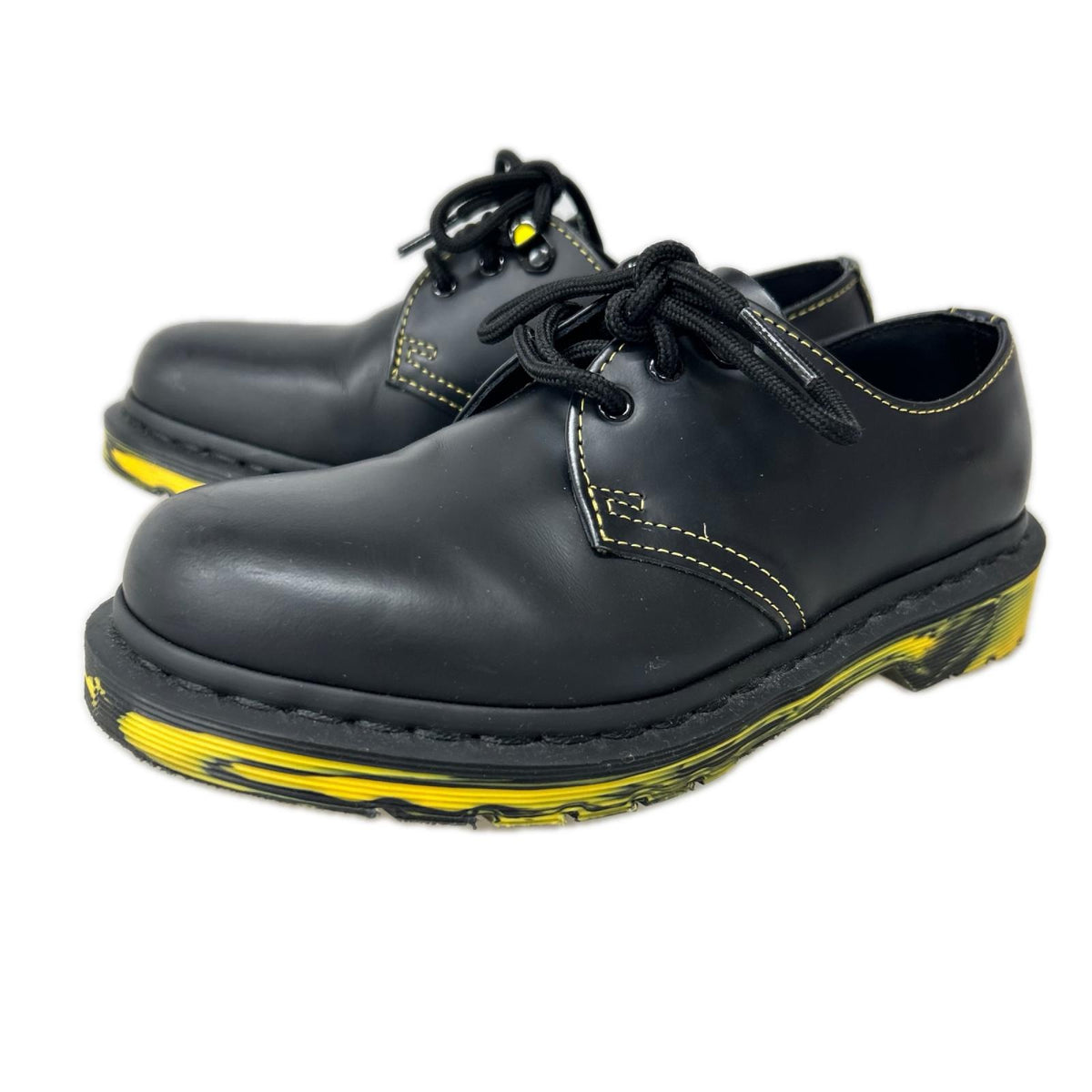シューズ MARBLED SOLE 3ホール 黒 UK3 ブラック