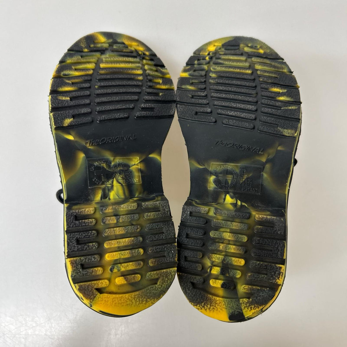 シューズ MARBLED SOLE 3ホール 黒 UK3 ブラック