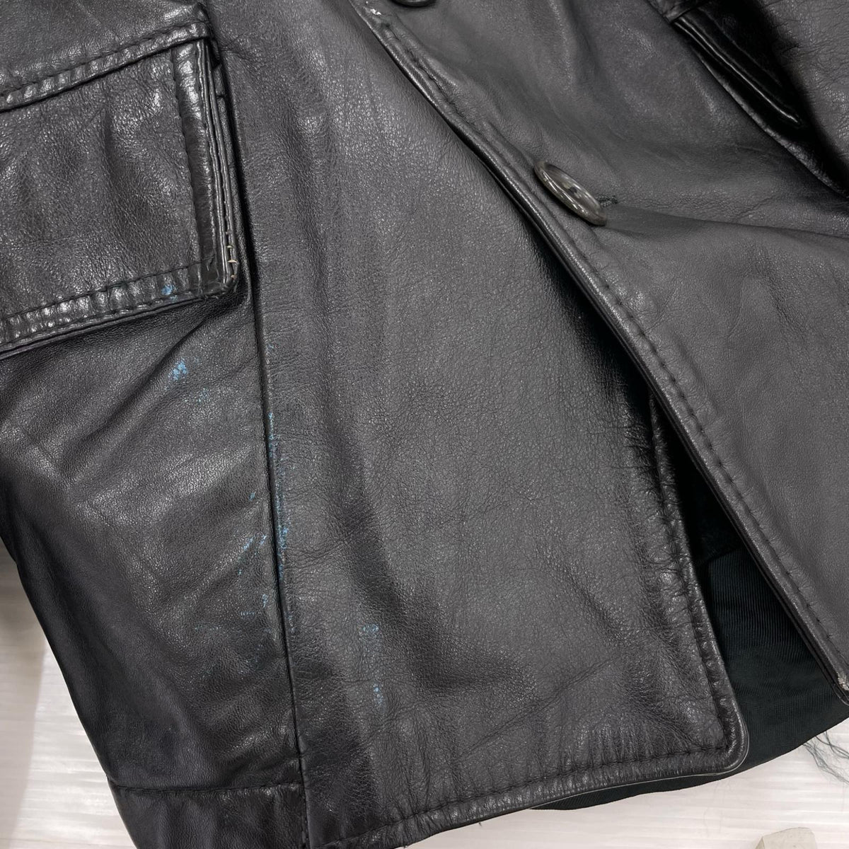 レザージャケット Reed sportswear レザーテーラード ブラック