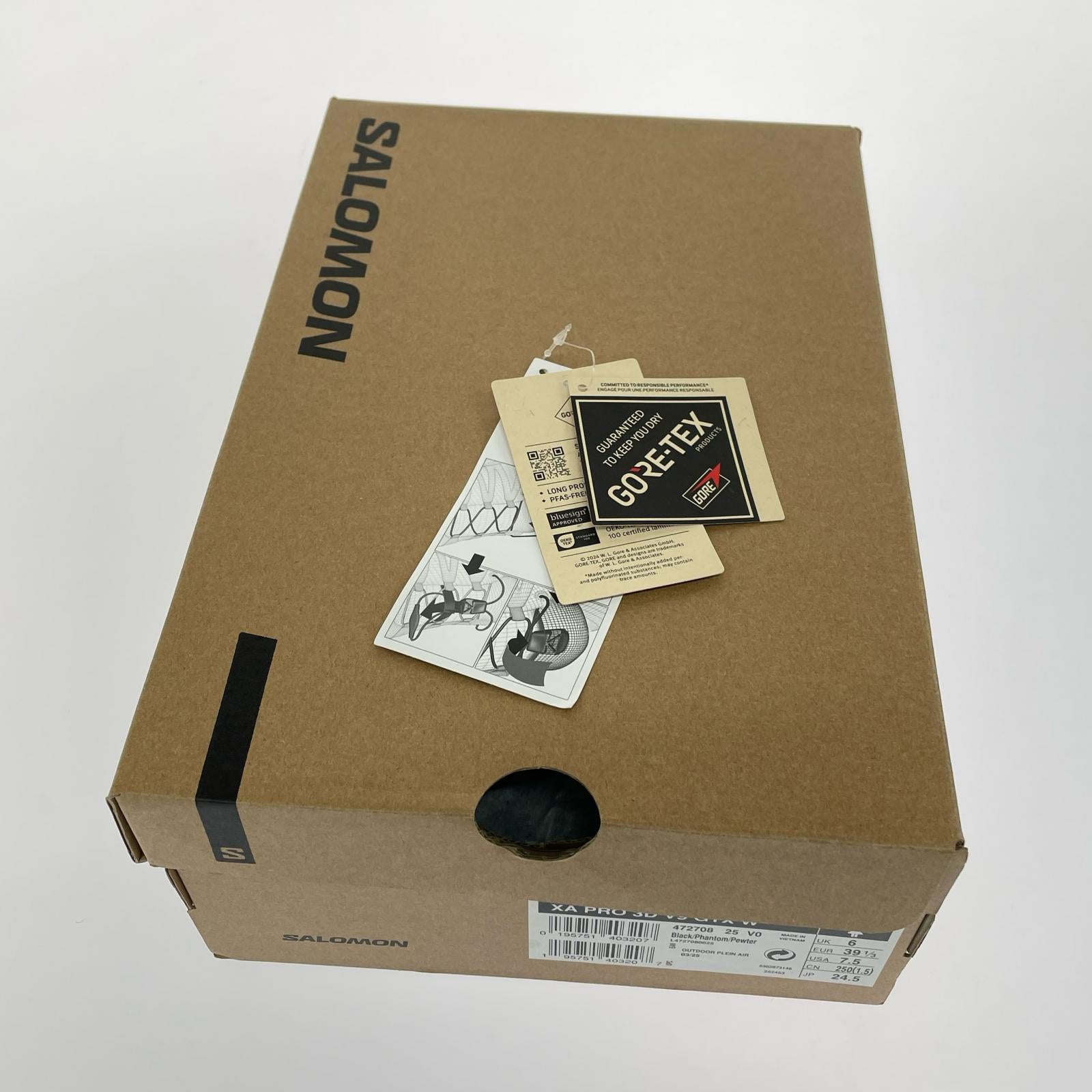 スニーカー XA PRO 3D ローカットスニーカー(24.5)黒 24.5cm (US6 1/2 UK6 EU39) ブラック