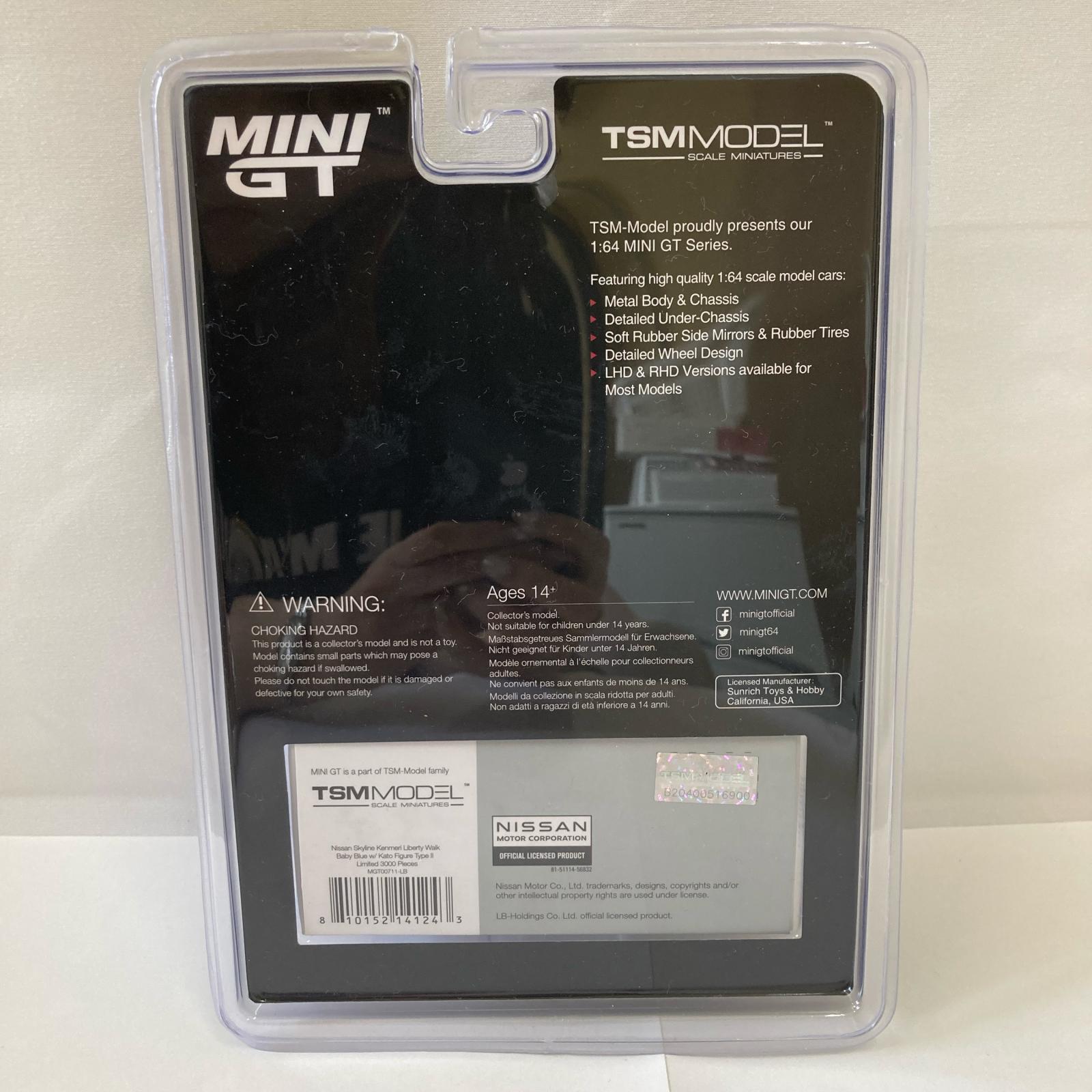 MINIGT LB ケンメリ 2000GTR ベイビーブルー ミニカーその他
