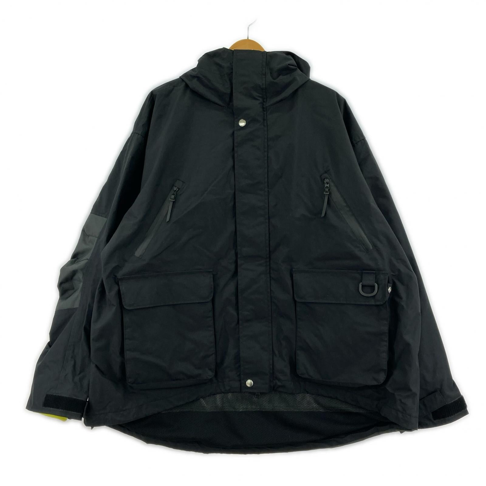マウンテンパーカー UNTRACE 24AW 3-layer Field Shell Jacket F 黒 ブラック