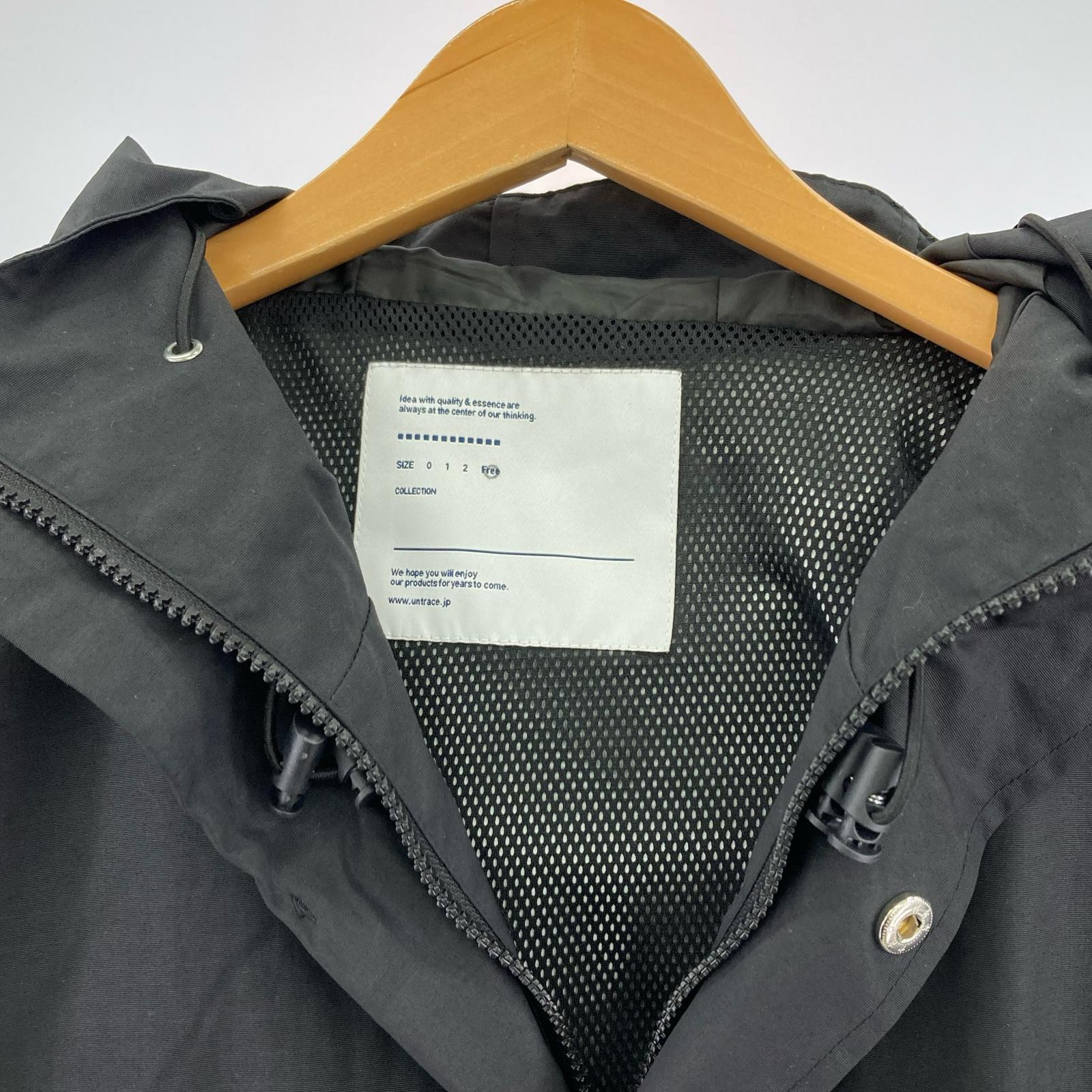 マウンテンパーカー UNTRACE 24AW 3-layer Field Shell Jacket F 黒 ブラック