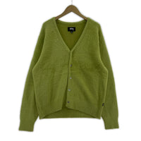 カーディガン 23AW Shaggy Cardigan ライムグリーン M M グリーン