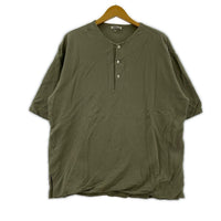 半袖Tシャツ AURALEE HIGH GAUGE PIQUE DOUBLE CLOTH HENLEY NECK A8SH02HK カーキ (4) 4 カーキ