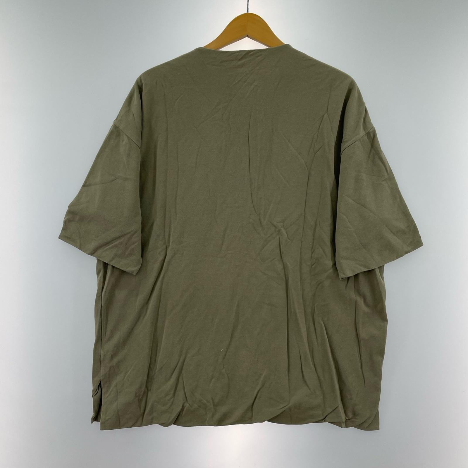 半袖Tシャツ AURALEE HIGH GAUGE PIQUE DOUBLE CLOTH HENLEY NECK A8SH02HK カーキ (4) 4 カーキ