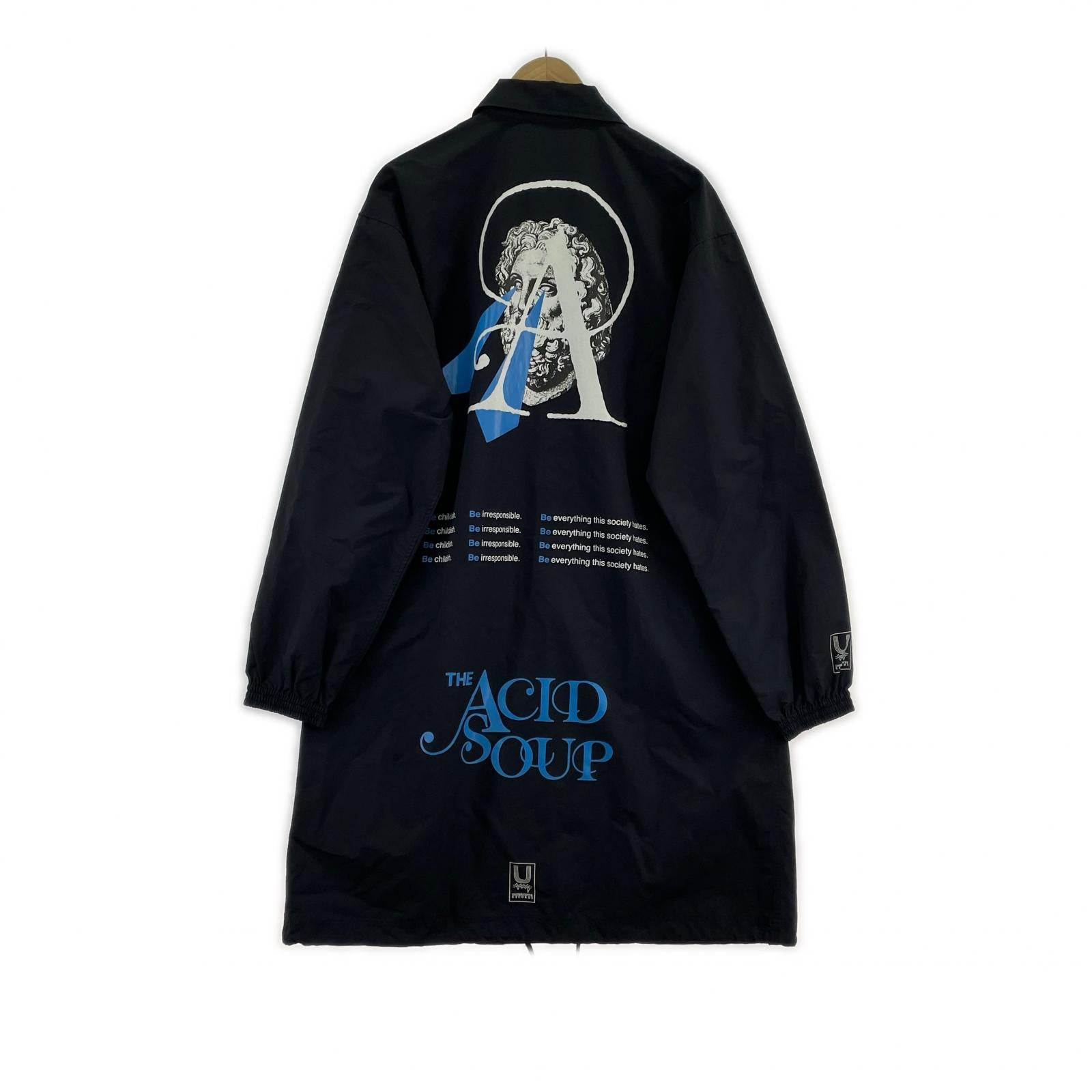 ジャケット THE ACID SOUP ロングコーチジャケット 黒 (3) 3 ブラック