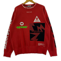 ニット 19ss Groove Crew sweter 赤 48 レッド