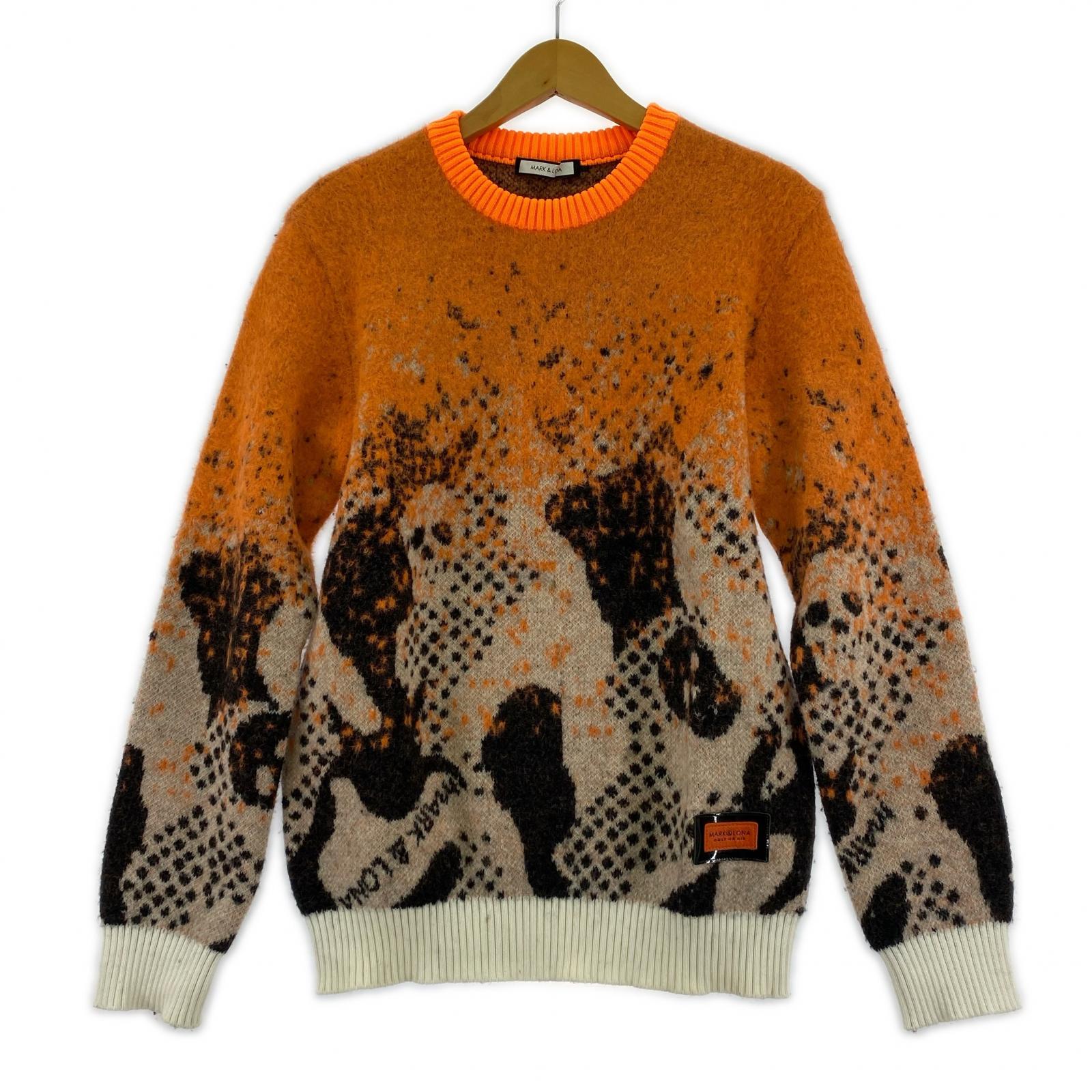 ニット 21AW Vector Faded Crew Sweater 46 オレンジ