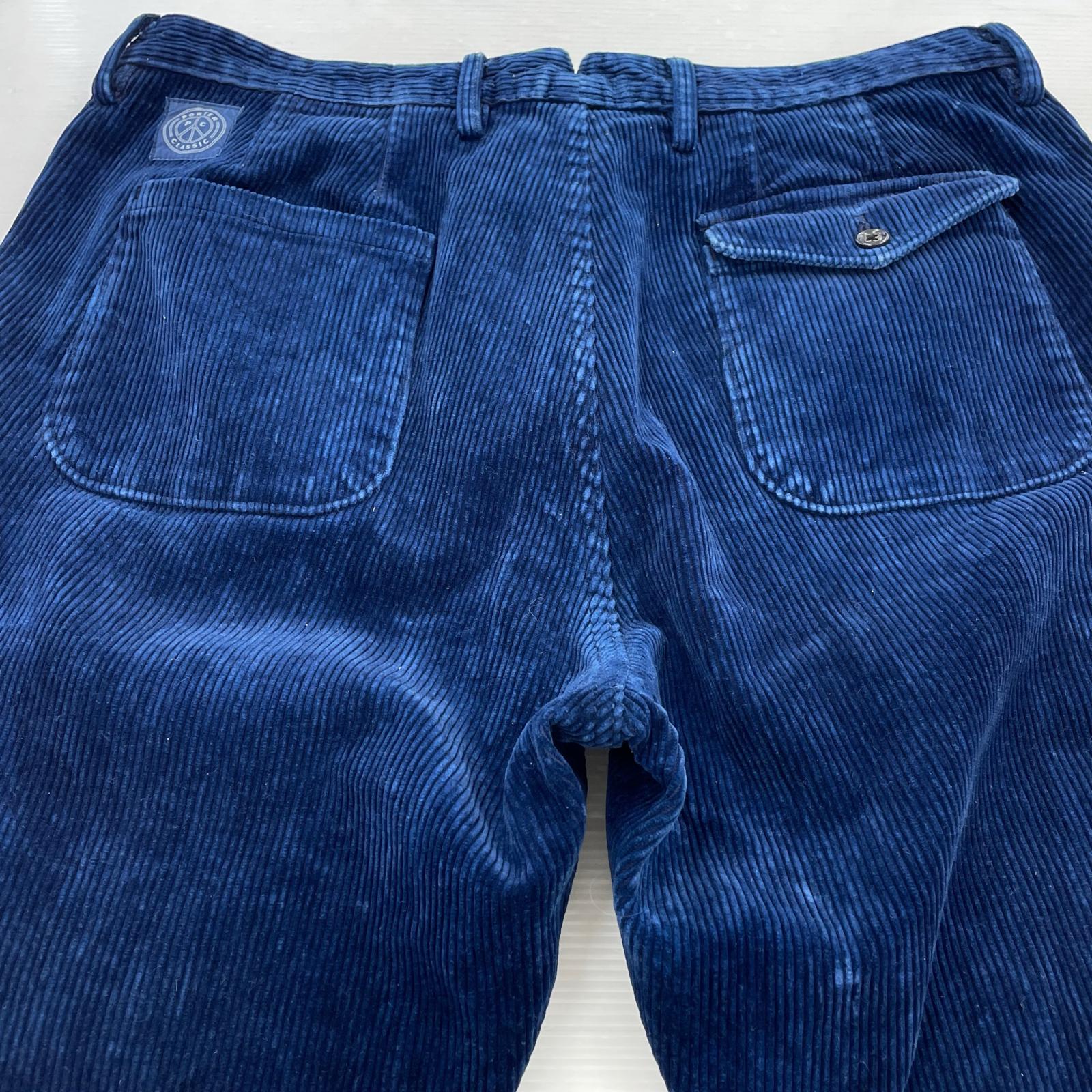 パンツ CORDUROY CLASSIC PANTS 青 (L) L ネイビー