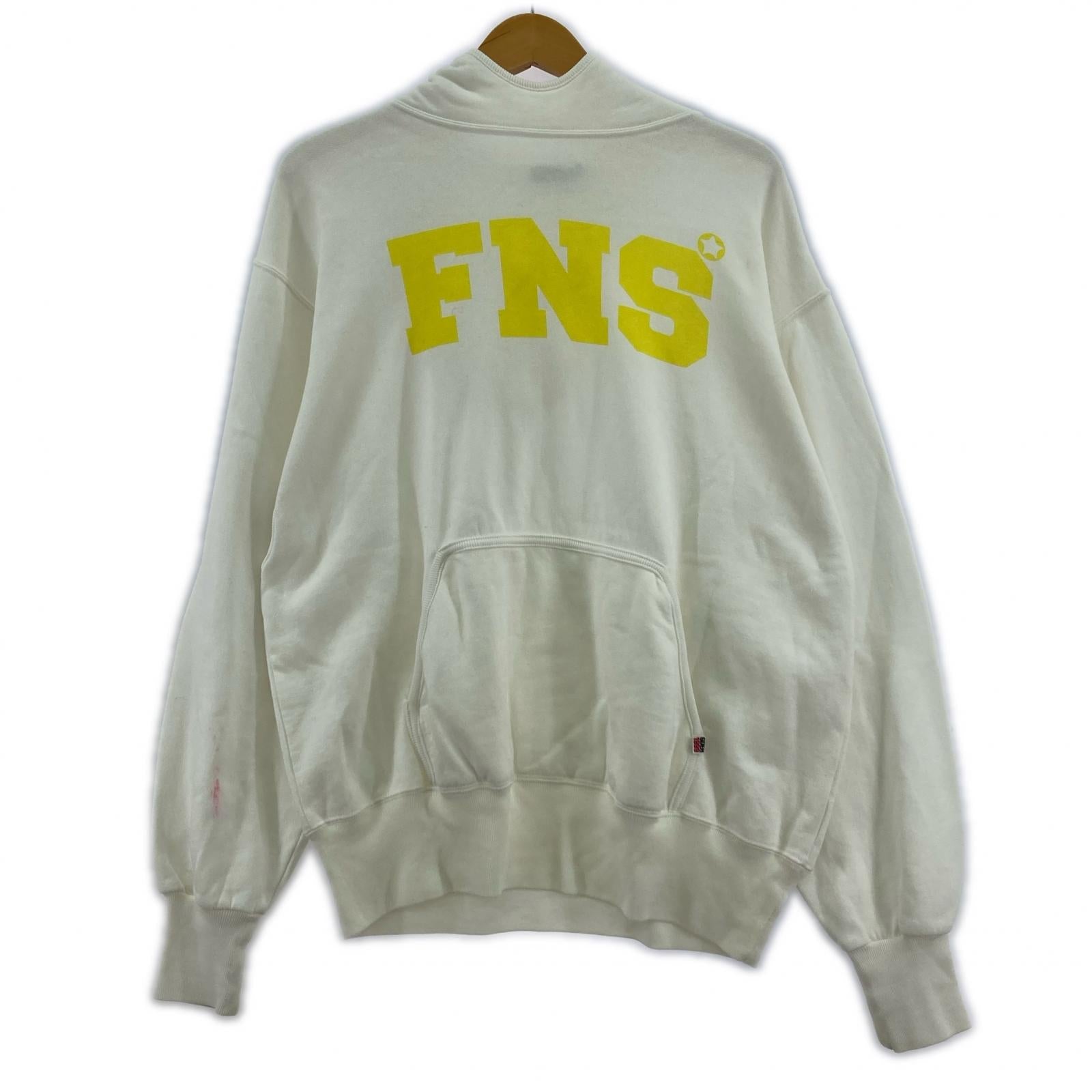 パーカー GOODENOUGH FNSプリント ベンチレーションパーカー M ホワイト×イエロー M