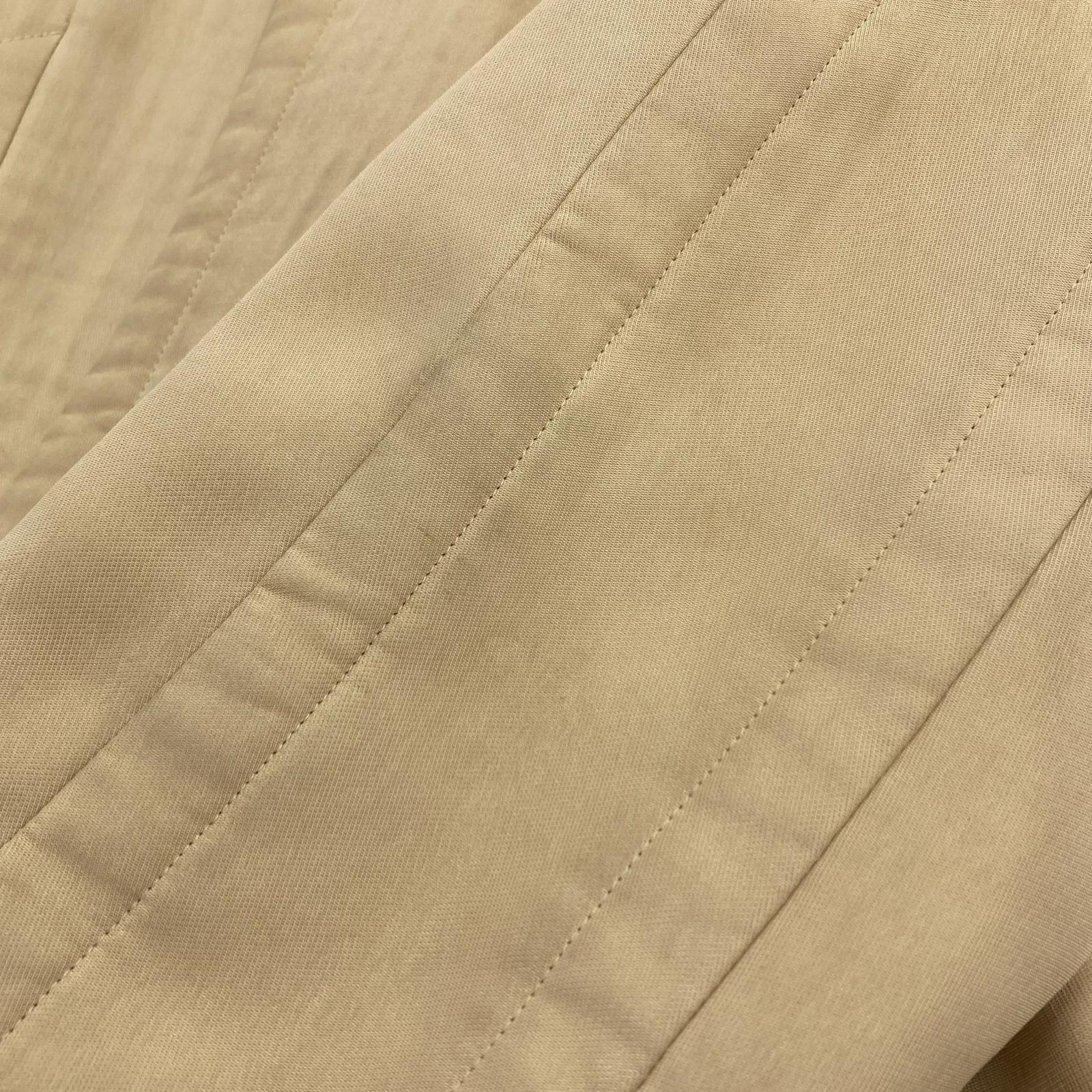 ジャケット COMME des GARCONS 本ライン ボタンレス 中綿ステンカラーコート M ベージュ M ベージュ