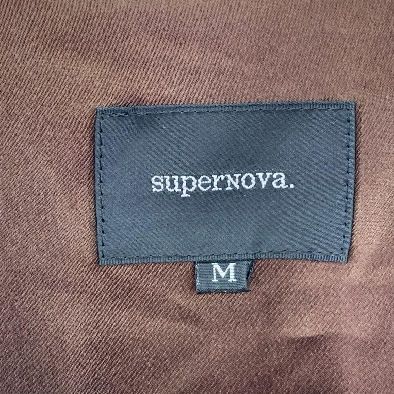 ジャケット superNOVA. ベルベット コーチジャケット カーキ M M カーキ