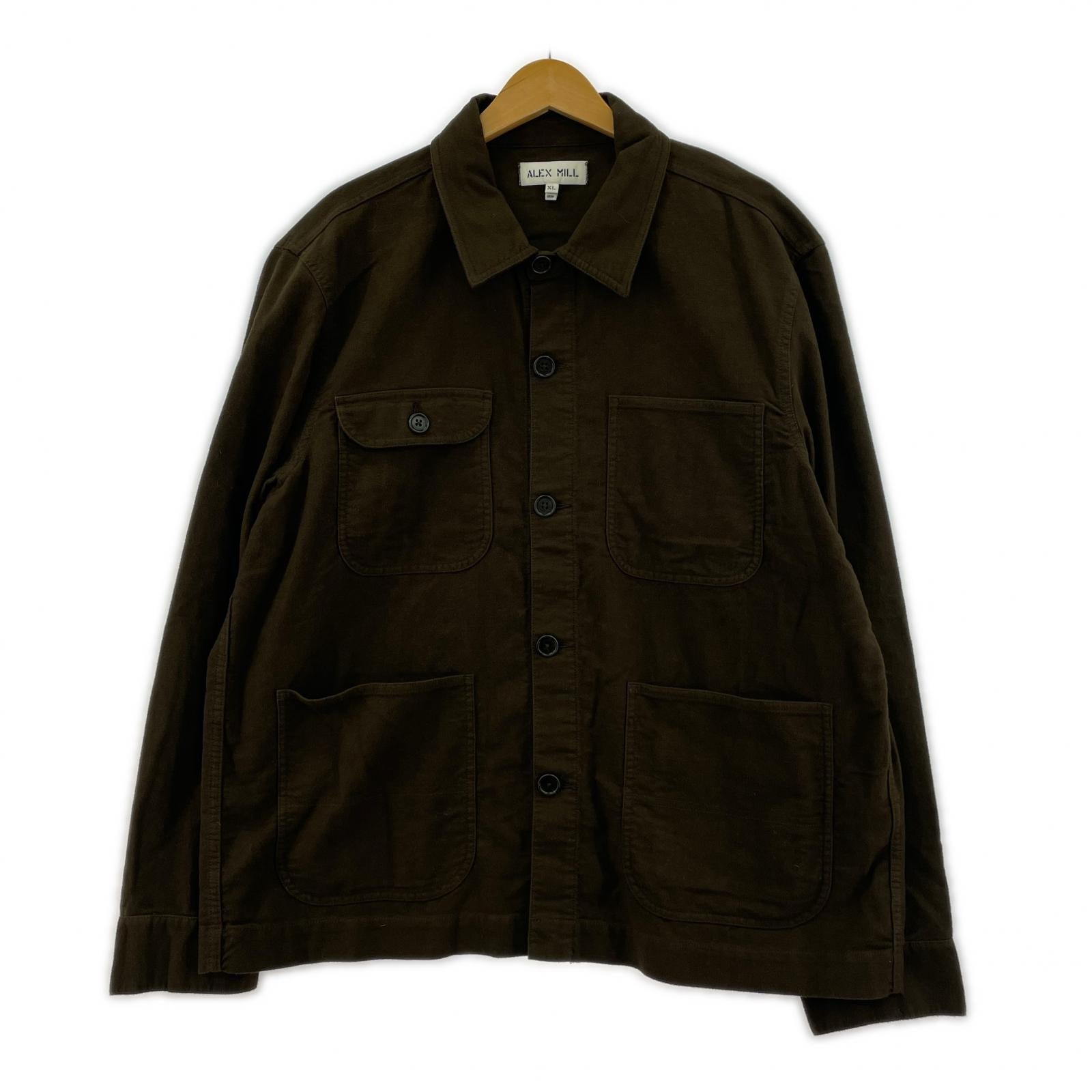 ジャケット ALEX MILL コットンカバーオール 茶(XL) ブラウン