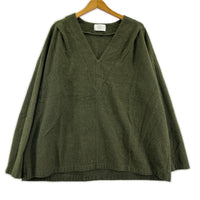 ニット 16AW ウールVネック グリーン フリー