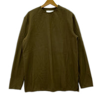 長袖Tシャツ JIL SANDER 24AW ショルダージップ ウールカットソー 44 カーキ 44 カーキ