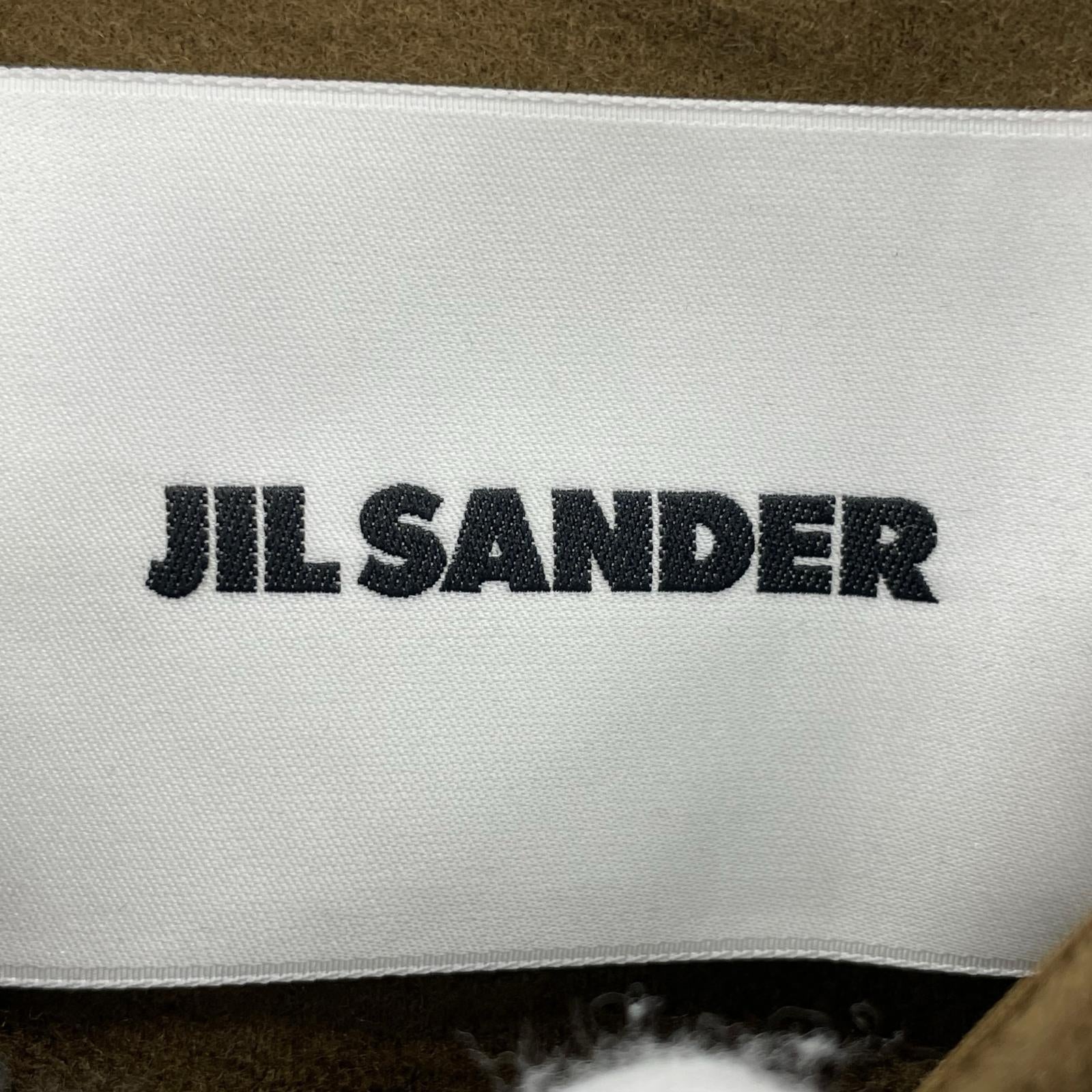 長袖Tシャツ JIL SANDER 24AW ショルダージップ ウールカットソー 44 カーキ 44 カーキ