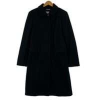ジャケット Max Mara ツイードダブルブレストコート 34 34 ブラック
