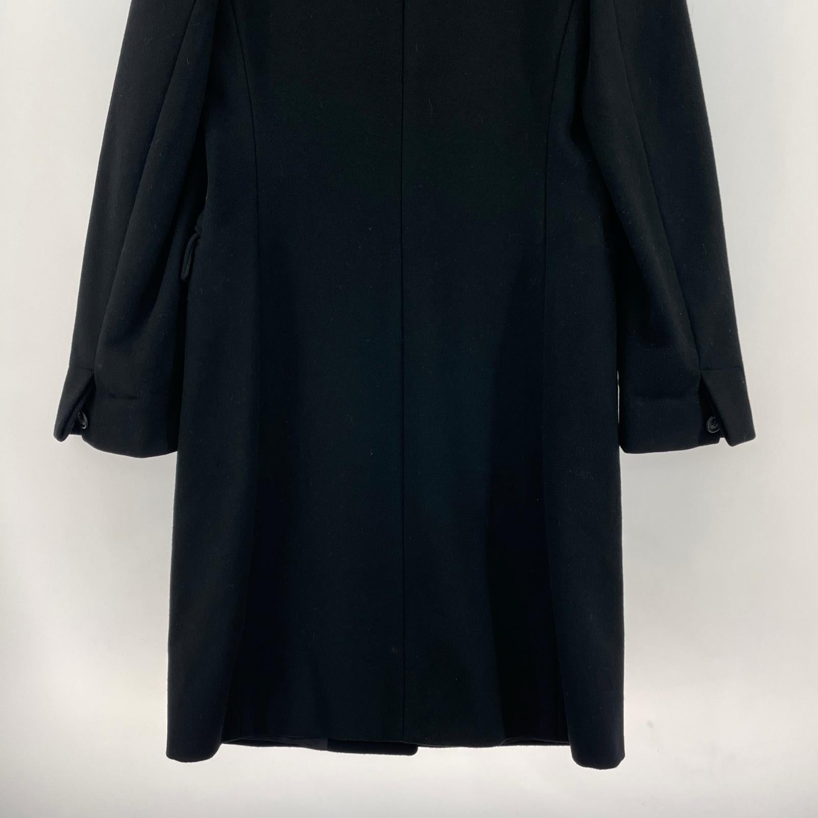 ジャケット Max Mara ツイードダブルブレストコート 34 34 ブラック