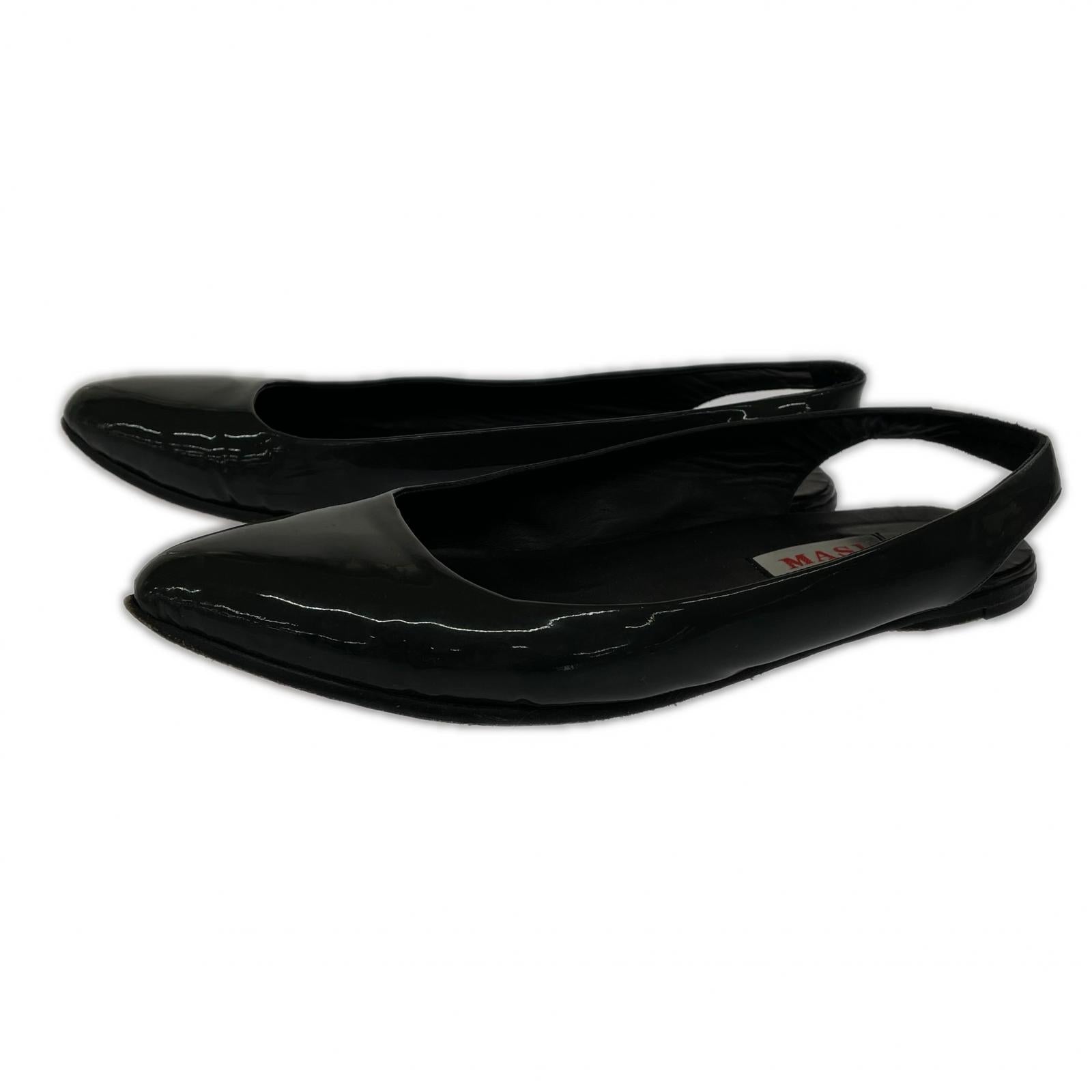 サンダル 24SS enamel mule 44 グリーン