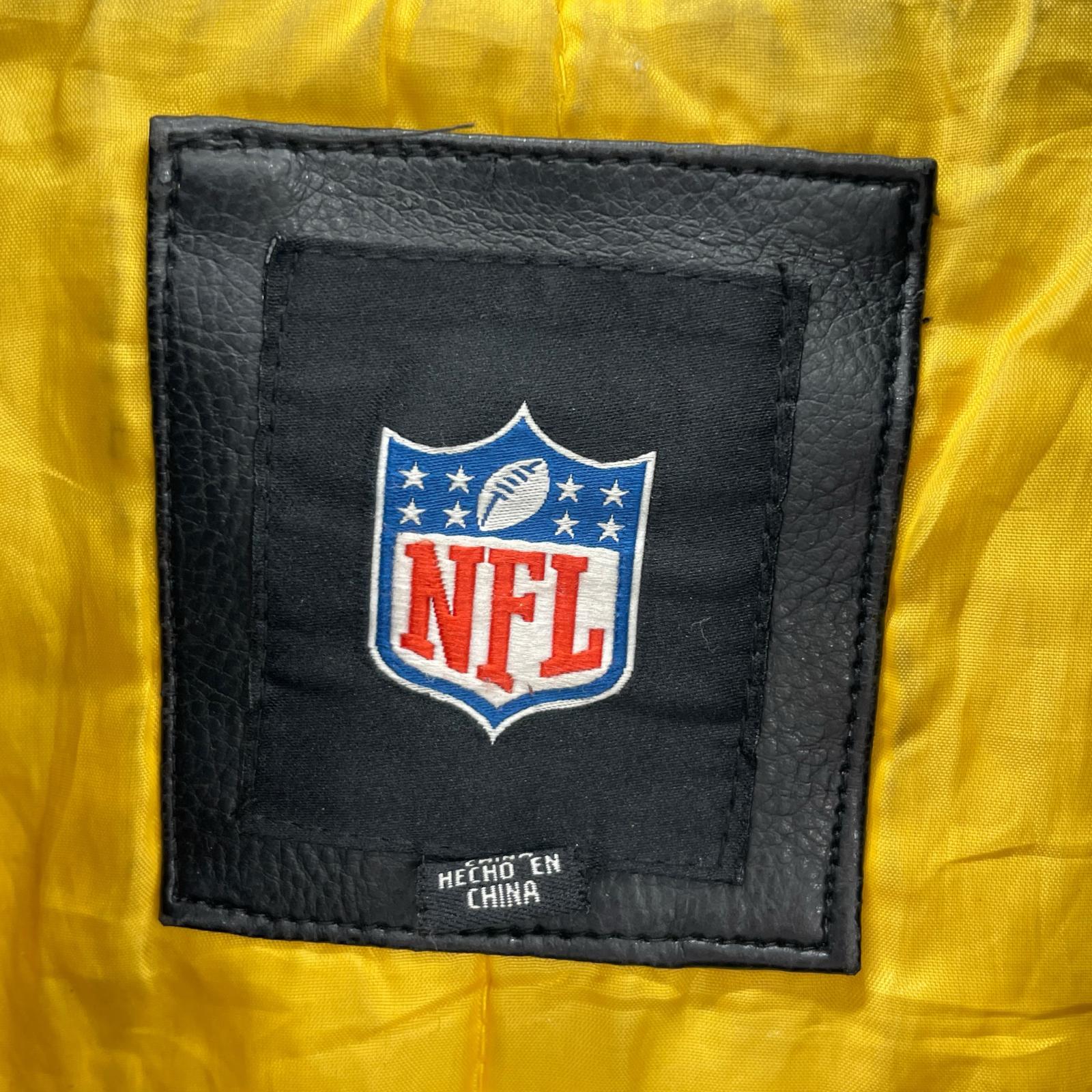レザージャケット Steelers NFL レザージャケット (S) 黒 S ブラック