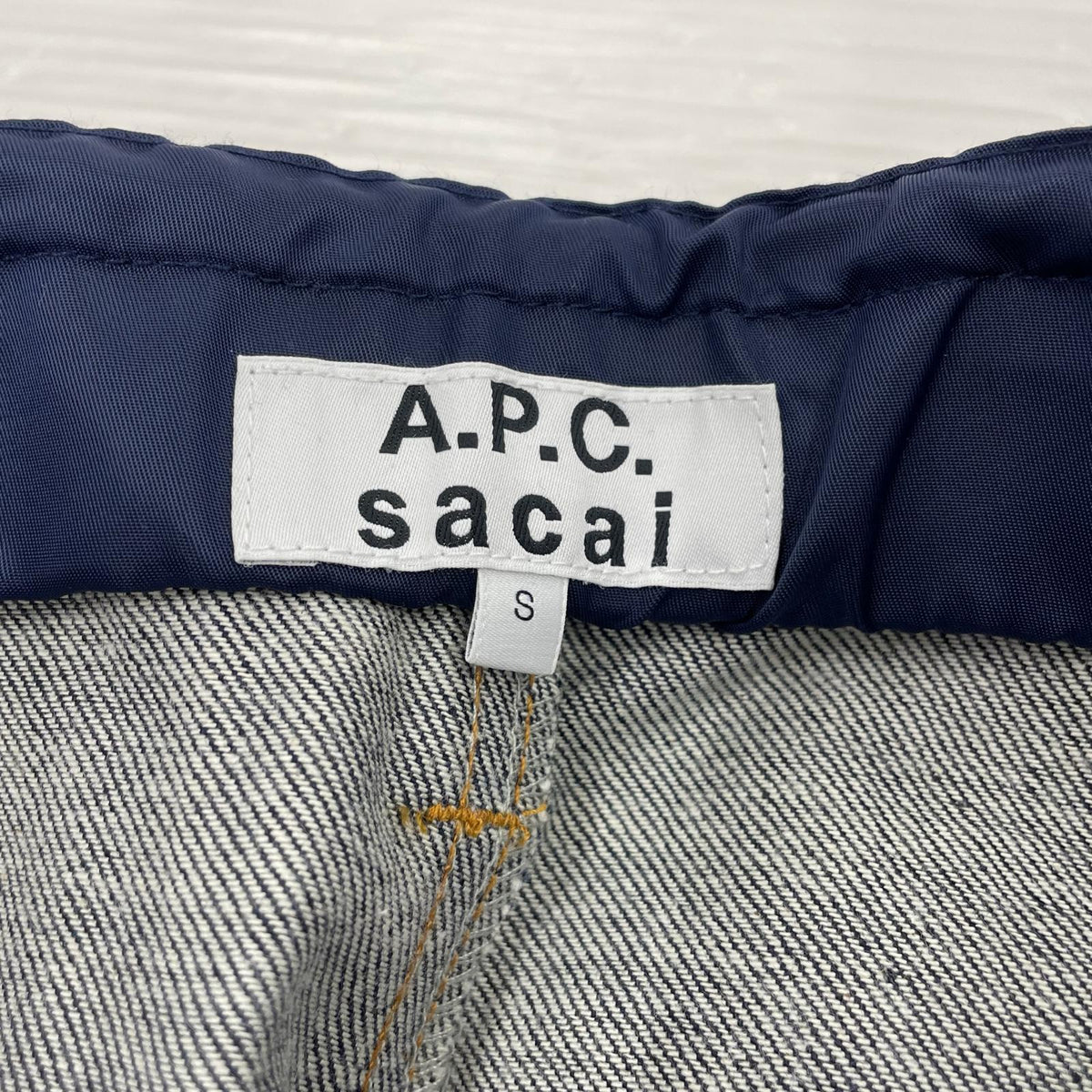 デニムパンツ A.P.C. 素材切替 W32 S