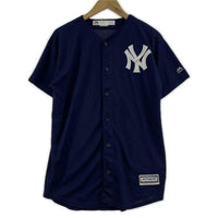 半袖シャツ Majestic/NY YANKEES Baseball Shirt/XL ネイビー