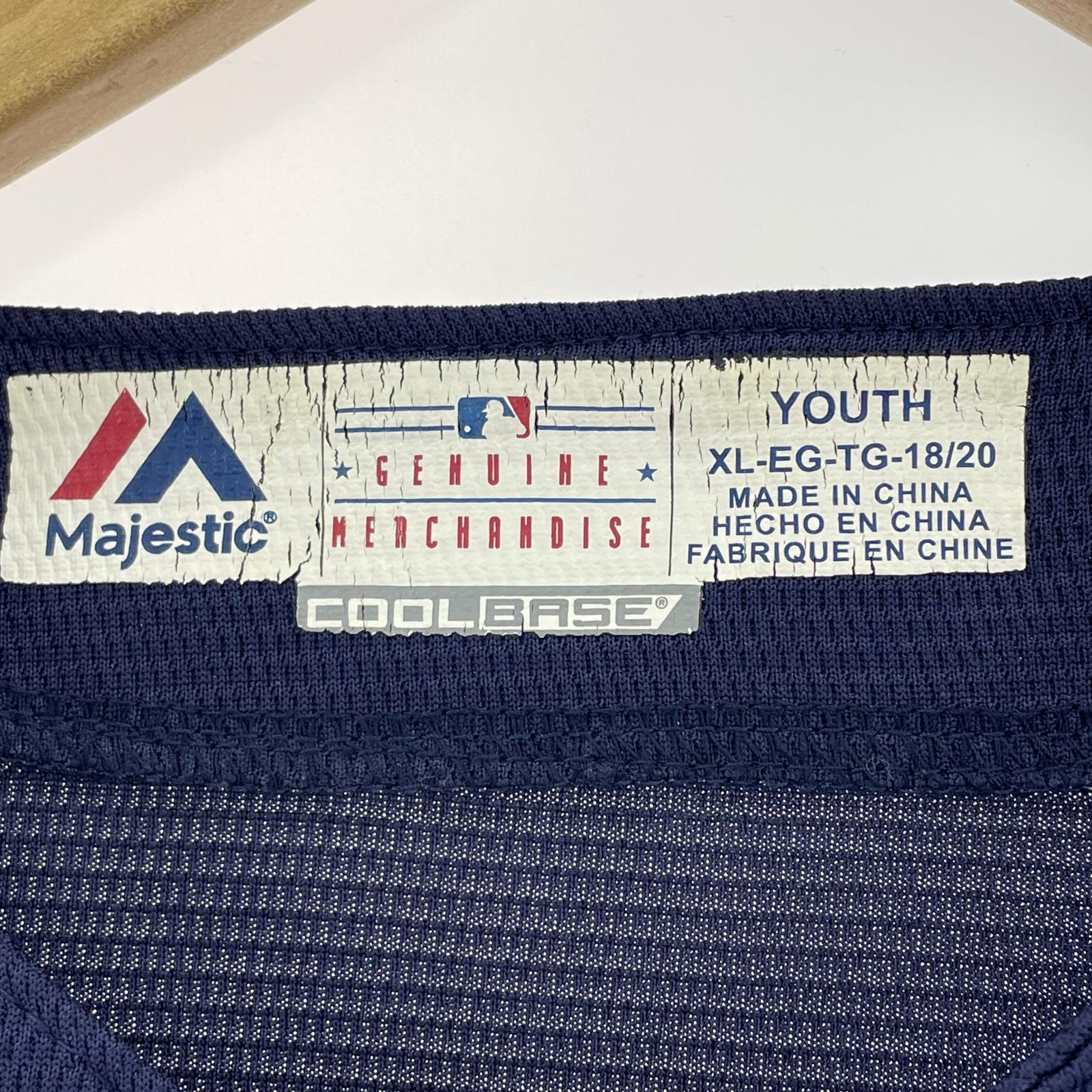 半袖シャツ Majestic/NY YANKEES Baseball Shirt/XL ネイビー