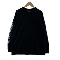 長袖Tシャツ 袖ロゴ/ブラック M ブラック