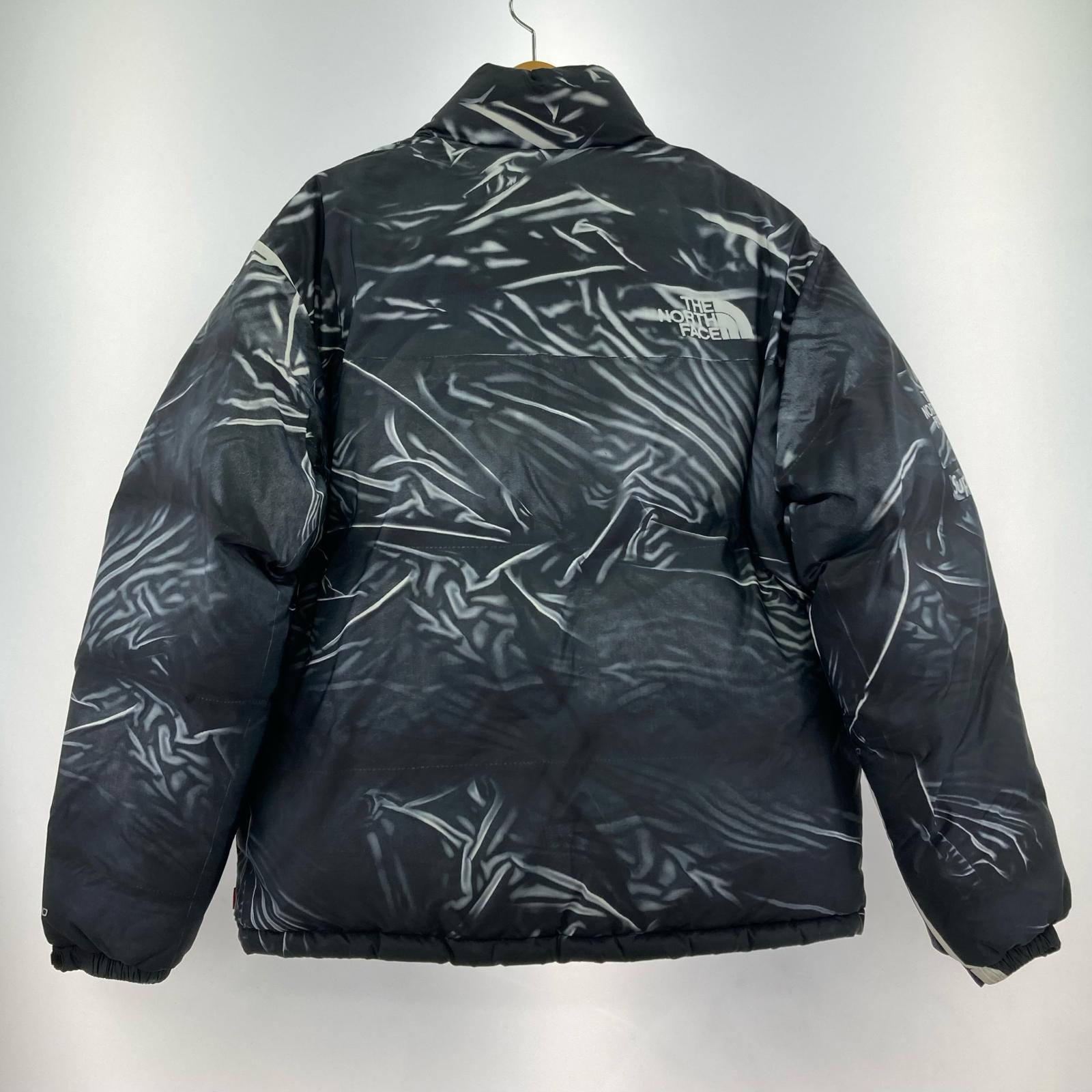 ダウンジャケット ×Supreme/Trompe Loeil Printed Nuptse L ブラック