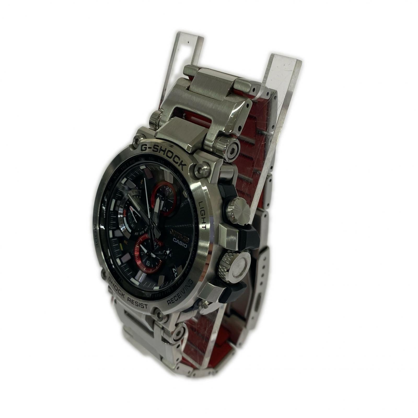 腕時計 CASIO G-SHOCK MTG-B1000 トリプルGレジスト メタル 腕時計 タフソーラー シルバー