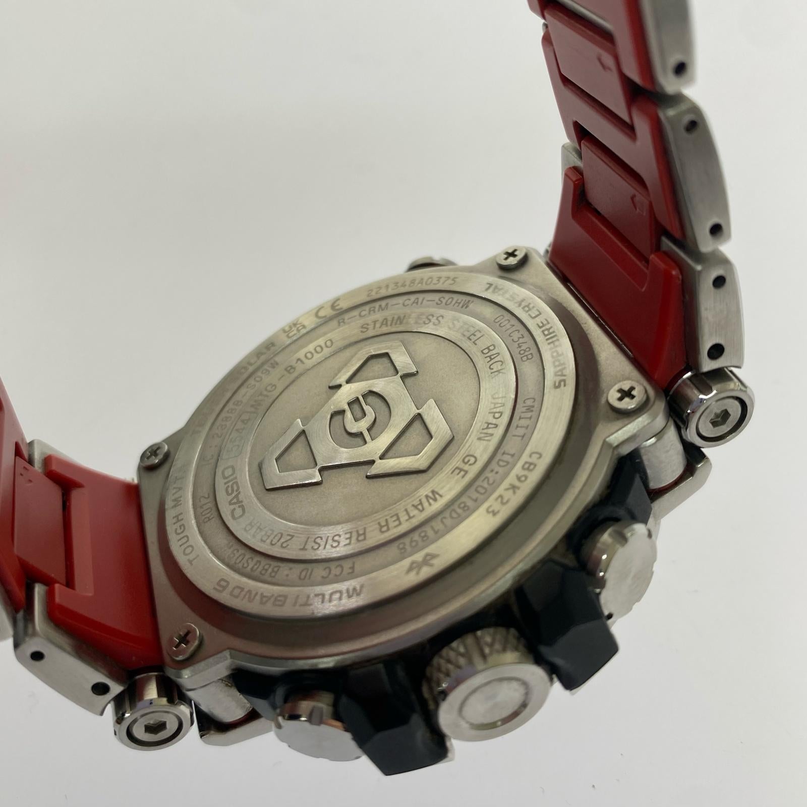 腕時計 CASIO G-SHOCK MTG-B1000 トリプルGレジスト メタル 腕時計 タフソーラー シルバー