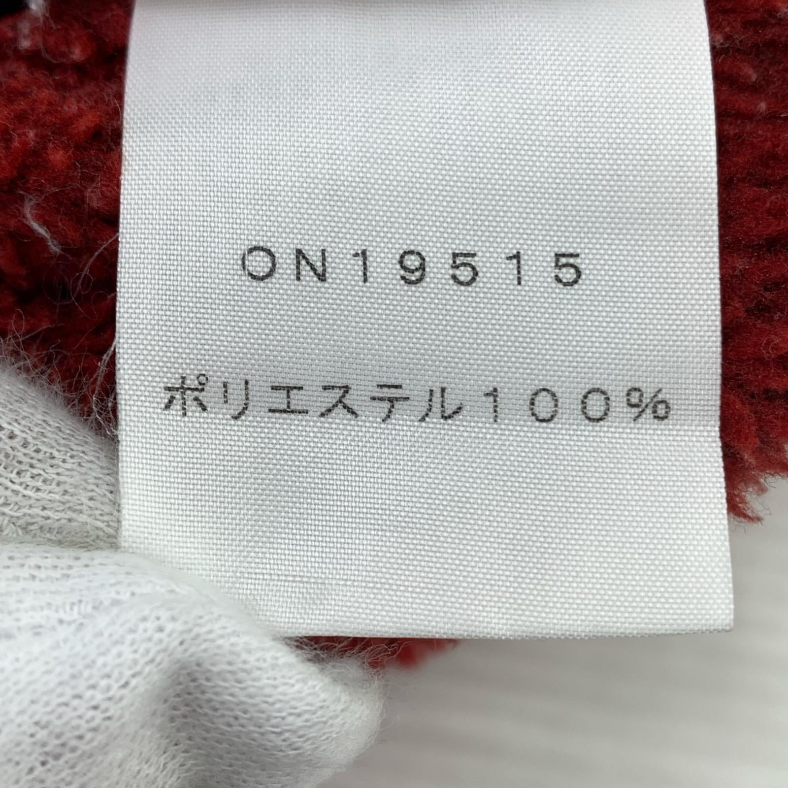 ジャケット フリースジャケット 赤 S レッド