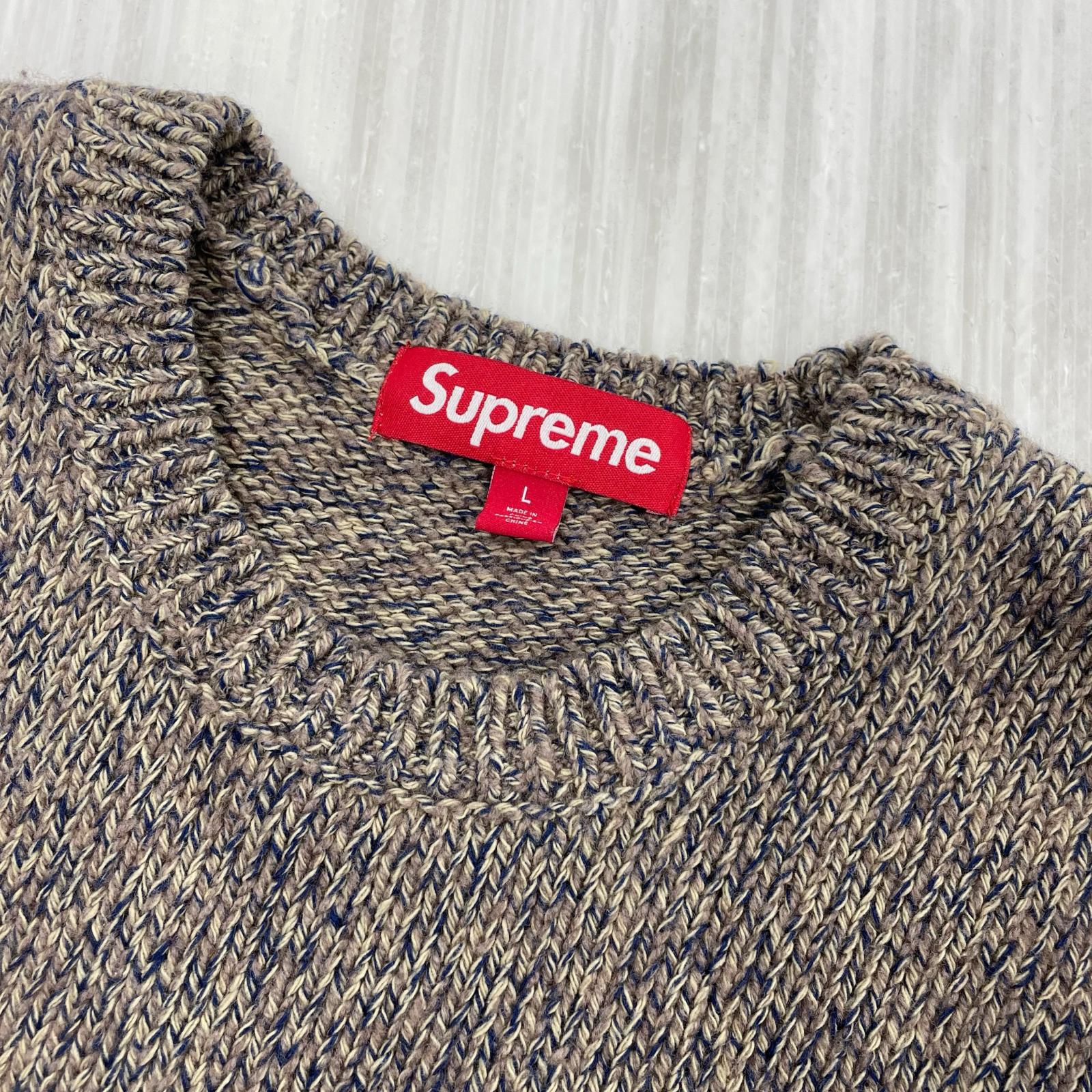 ニット 25SS Contrast Logo Sweater 総柄 SIZE L L