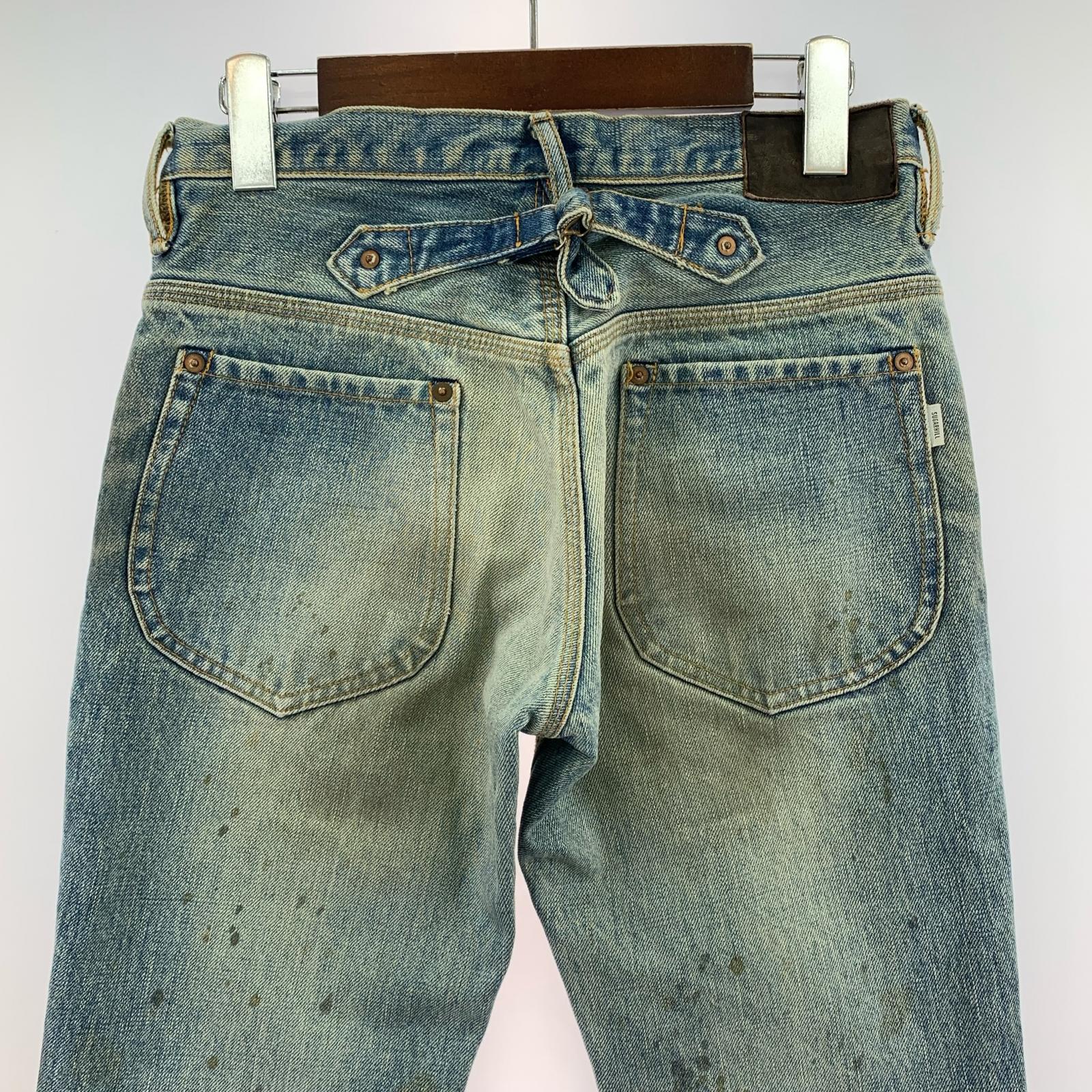 デニムパンツ 21AW OILED FADE BELL BOTTOM DENIM PANTS 28 ブルー