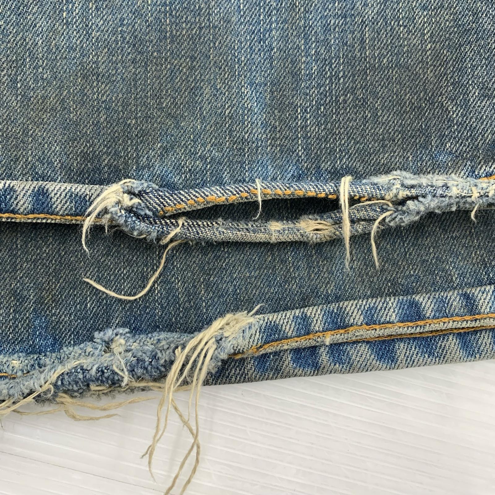 デニムパンツ 21AW OILED FADE BELL BOTTOM DENIM PANTS 28 ブルー