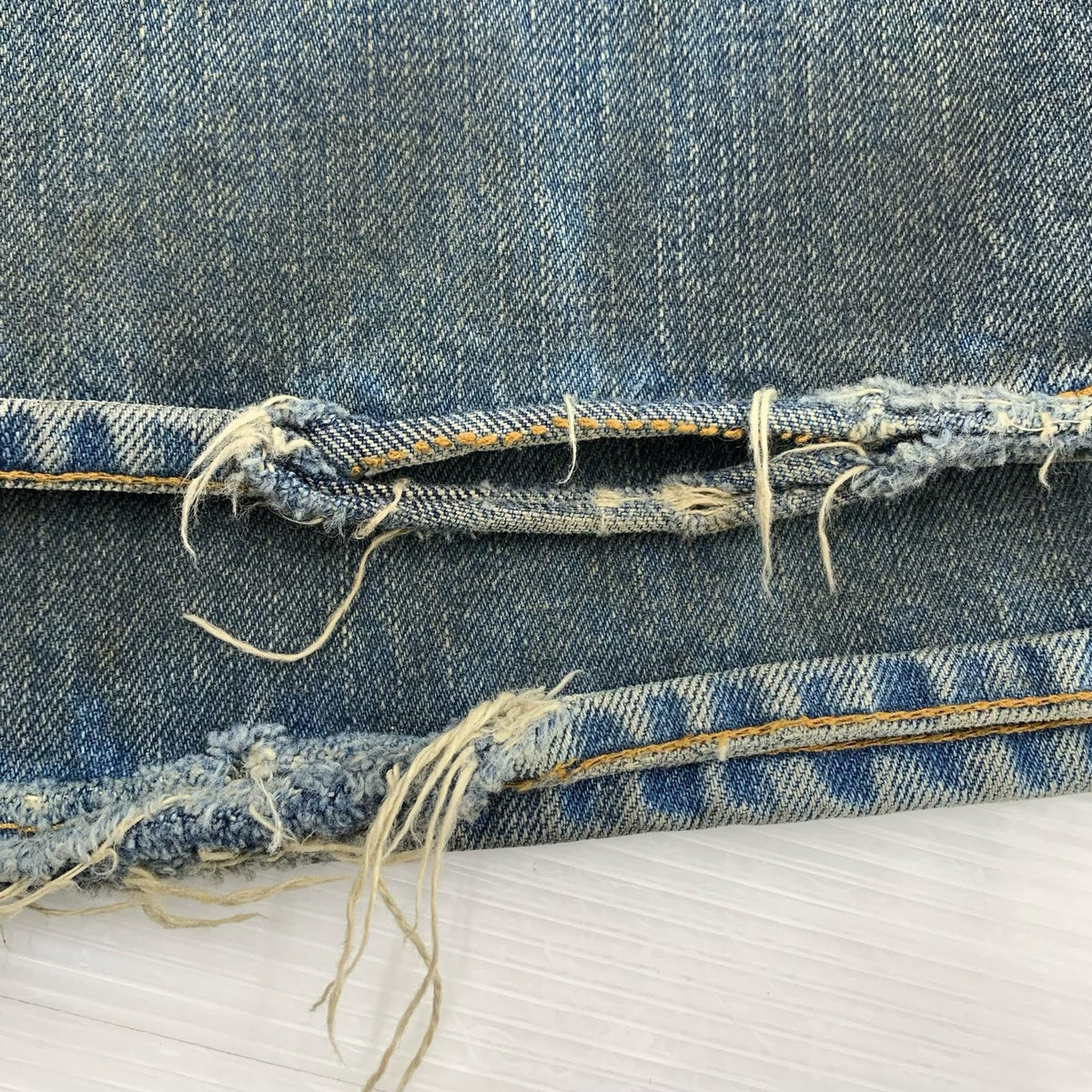 デニムパンツ 21AW OILED FADE BELL BOTTOM DENIM PANTS 28 ブルー