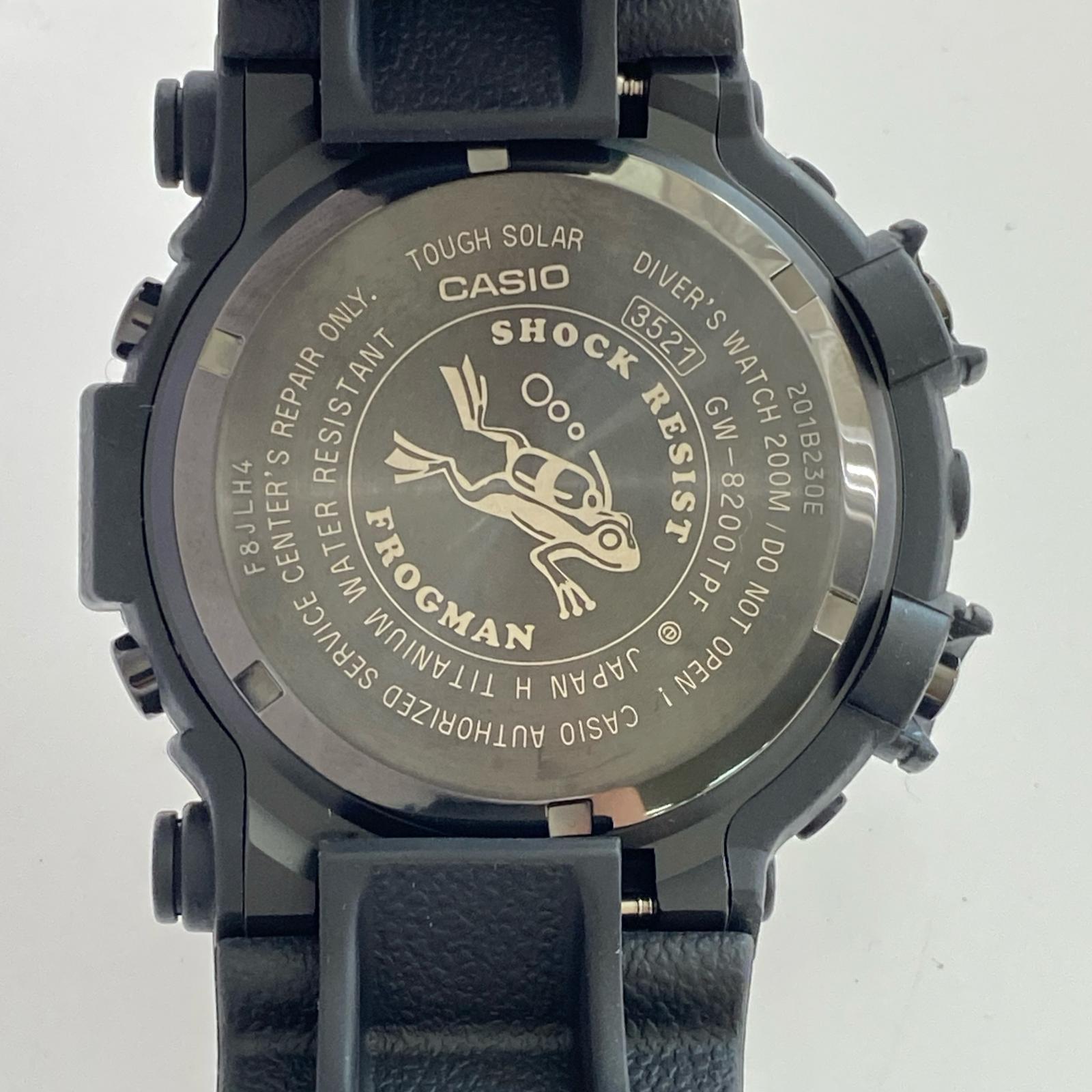 腕時計 GW-8200TPF-1JR フロッグマン ヤドクガエル 黒 緑