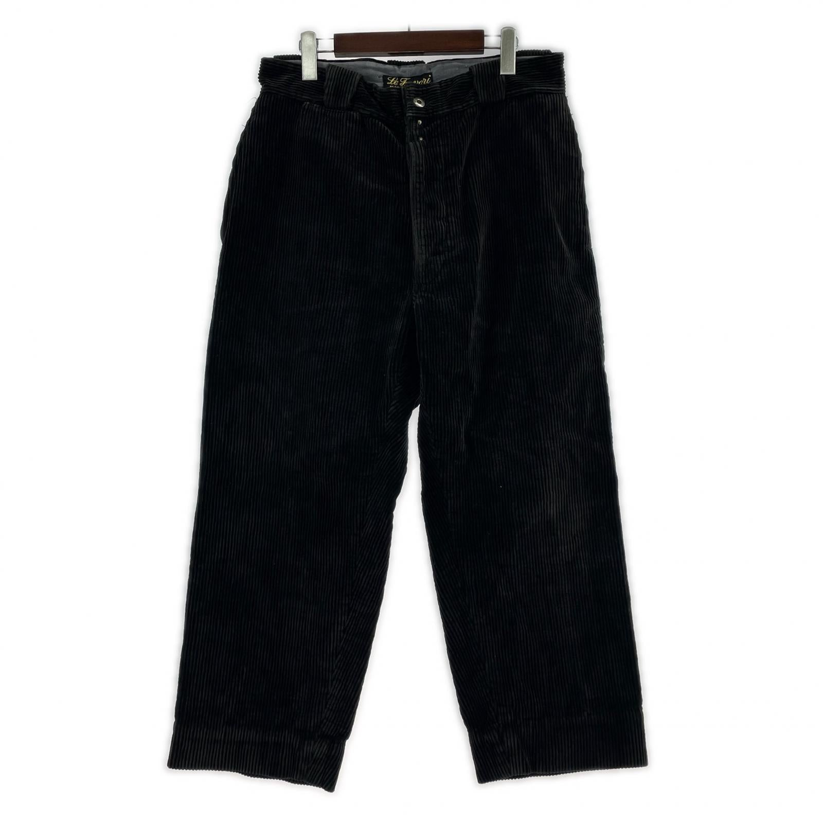 パンツ Le Favori ブラックコーデュロイパンツ W32 ブラック