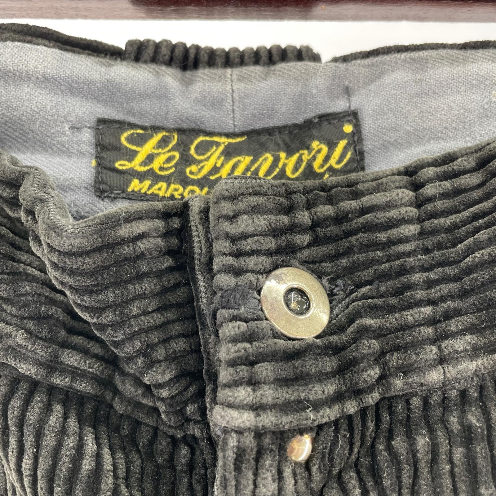 パンツ Le Favori ブラックコーデュロイパンツ W32 ブラック