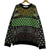 ニット OFF-WHITE Persian Fantasy Knit OMHE059F20KNI001 (XXL) マルチカラー