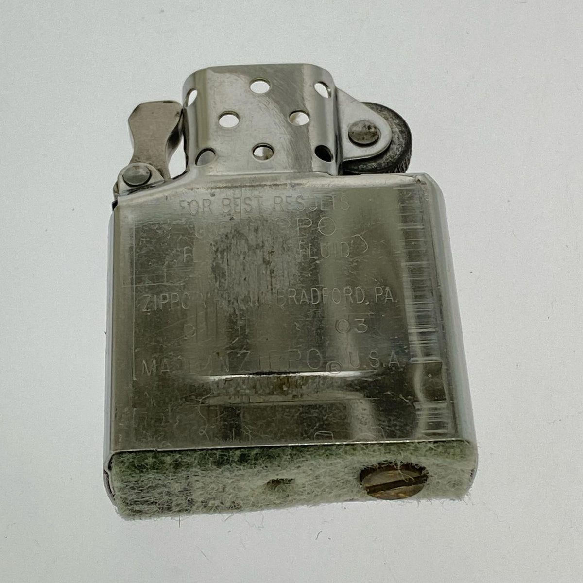ライター ZIPPO 03年製 ZERO HALLIBURTON