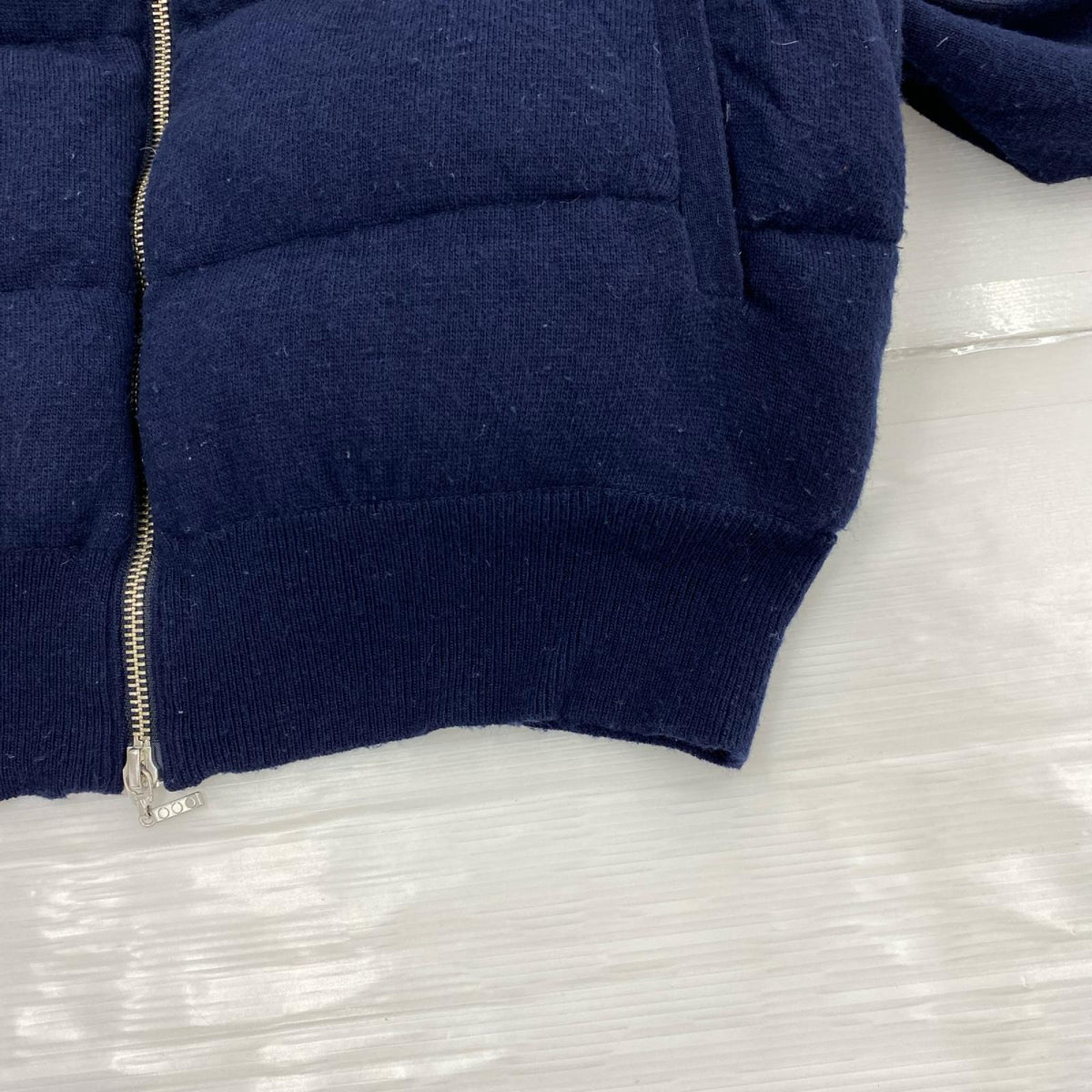 ダウンジャケット 12G down zip high neck L NVY ネイビー