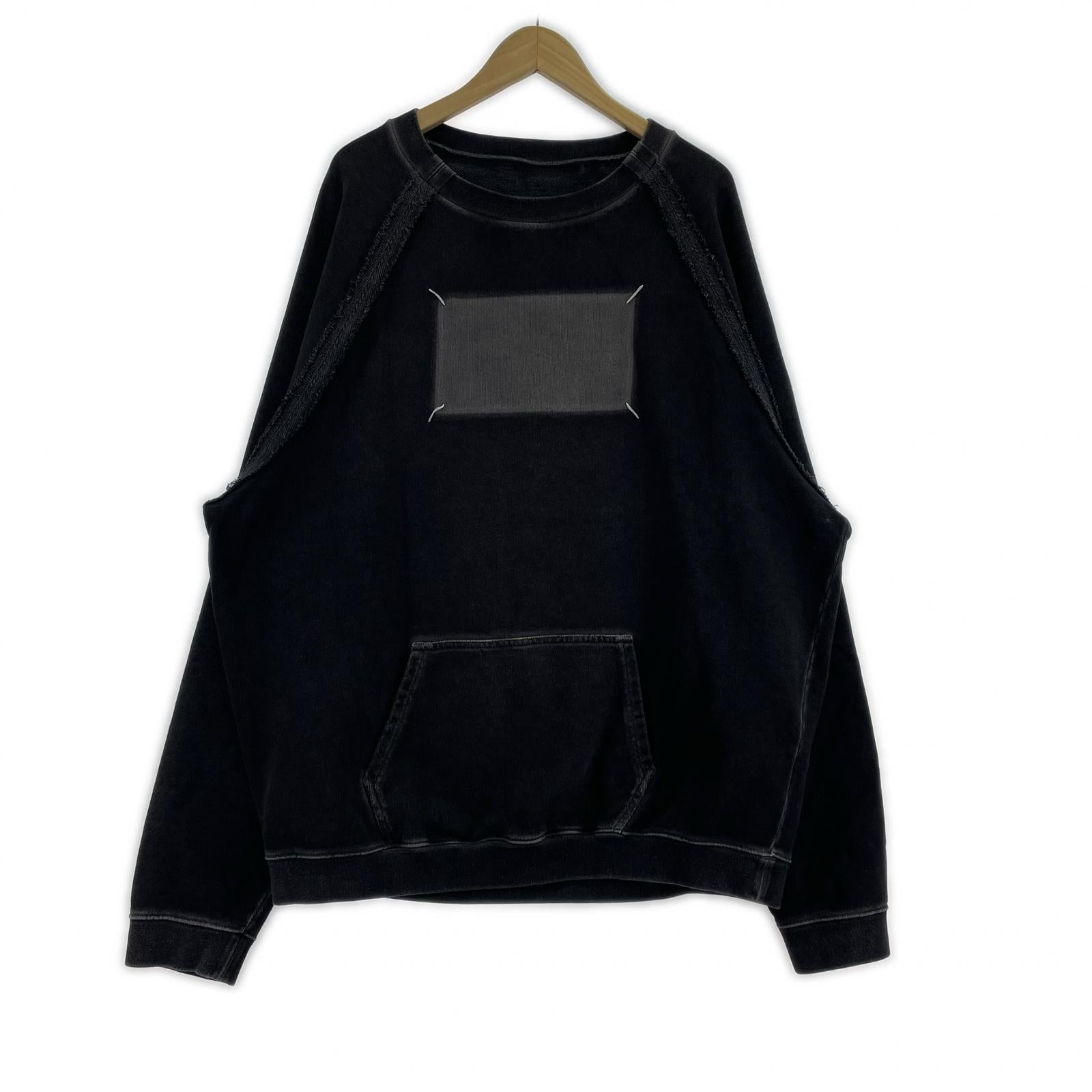 スウェット 20AW メモリーラベル オーバーサイズ スウェット グレー (46) 46 ブラック