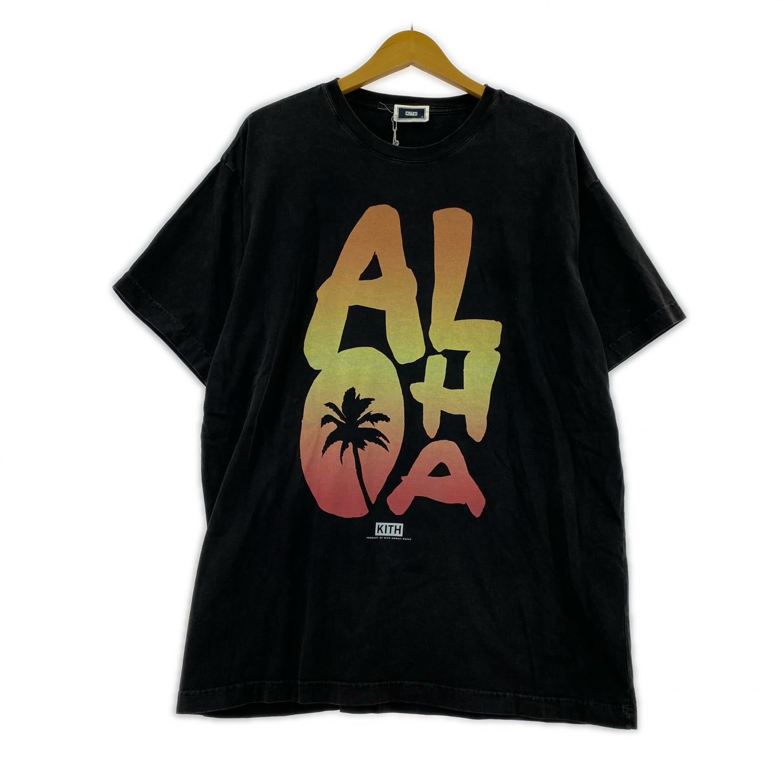 半袖Tシャツ ハワイ限定/ALOHA/黒 ブラック