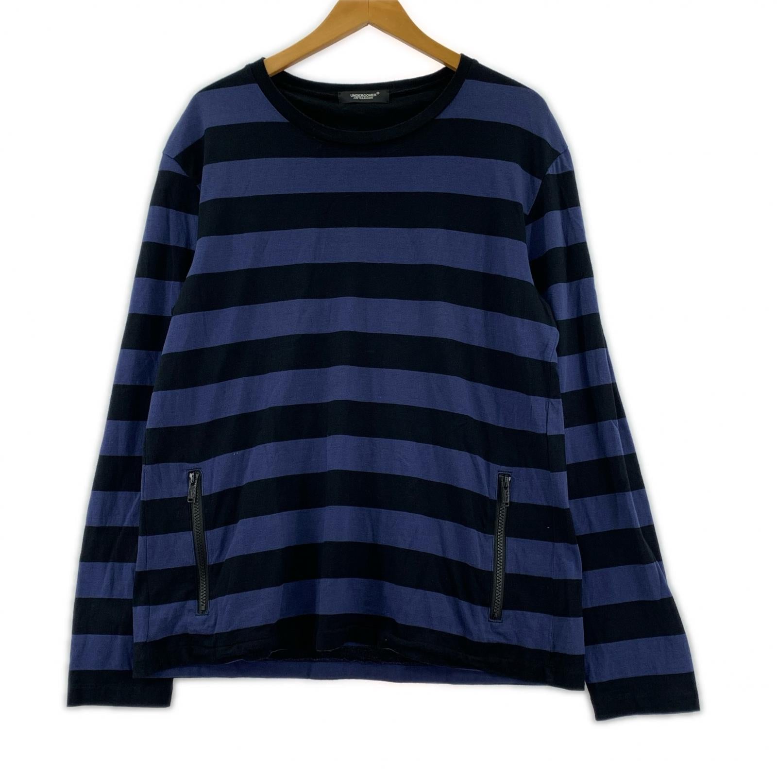 長袖Tシャツ ボーダー切替 (2) 2