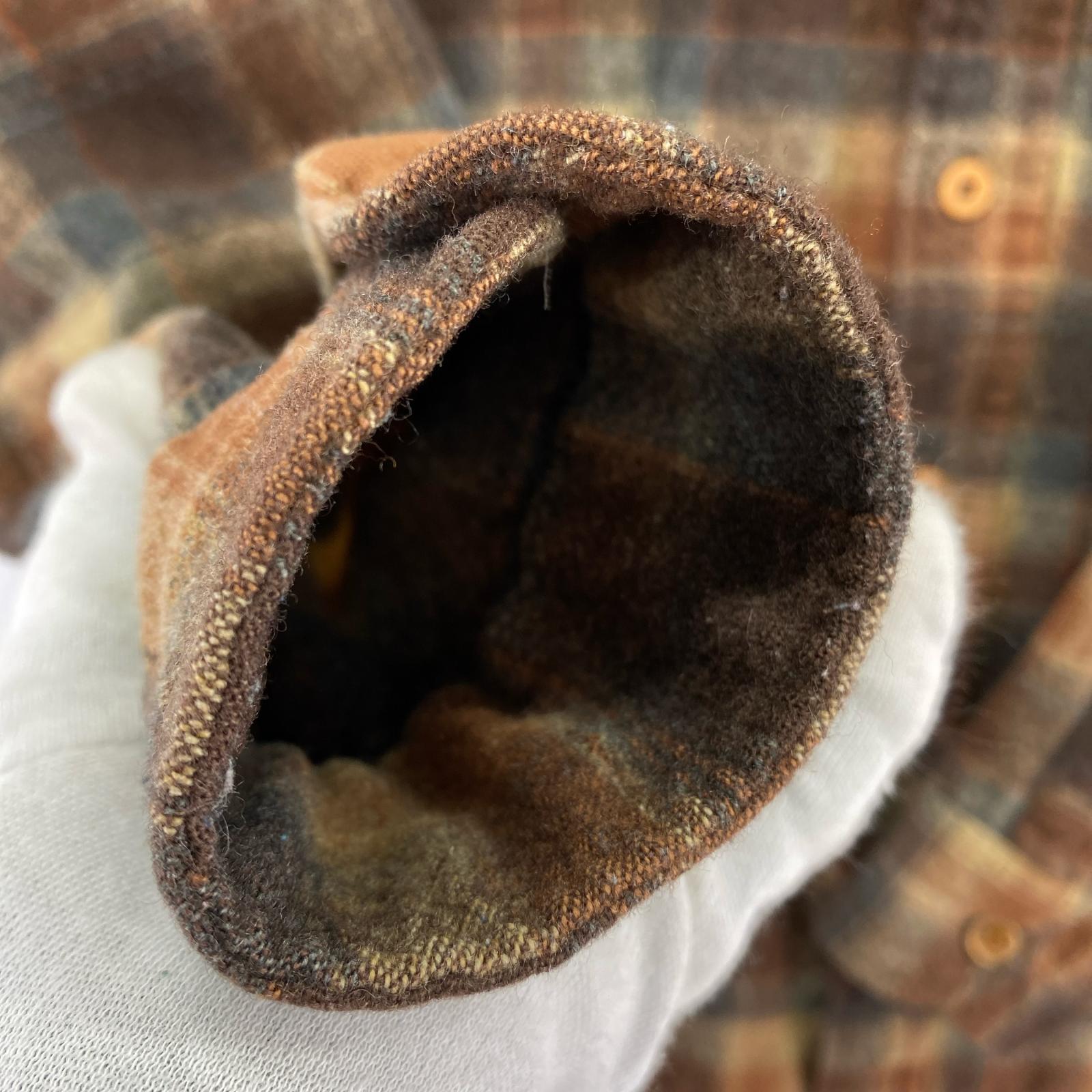 長袖シャツ 70s PENDLETON チェック ボードシャツ 茶 (M) M ブラウン